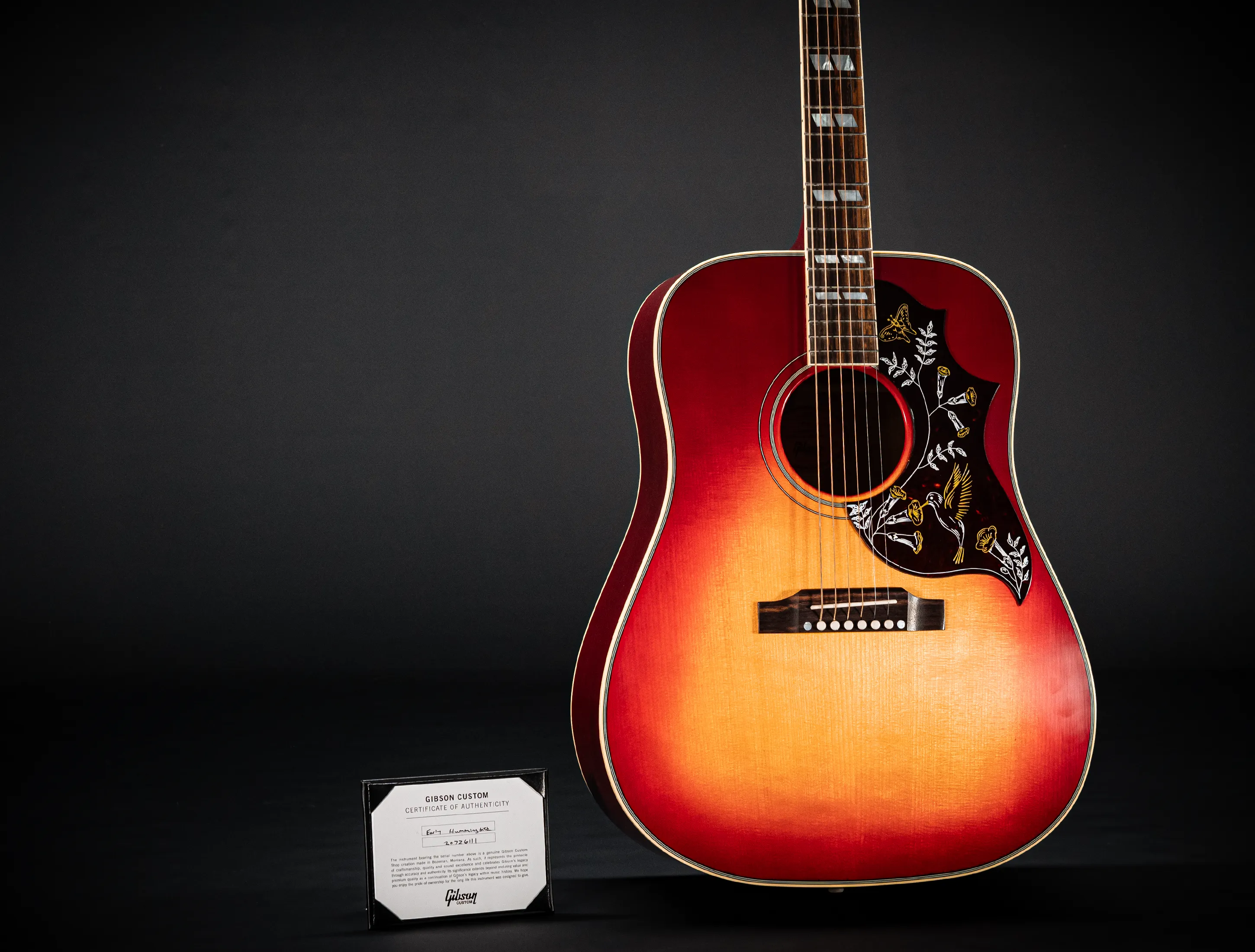 Gibson Hummingbird EARLY 60`s Golden Era Custom Shop Adirondack - Vintage Cherry Sunburst