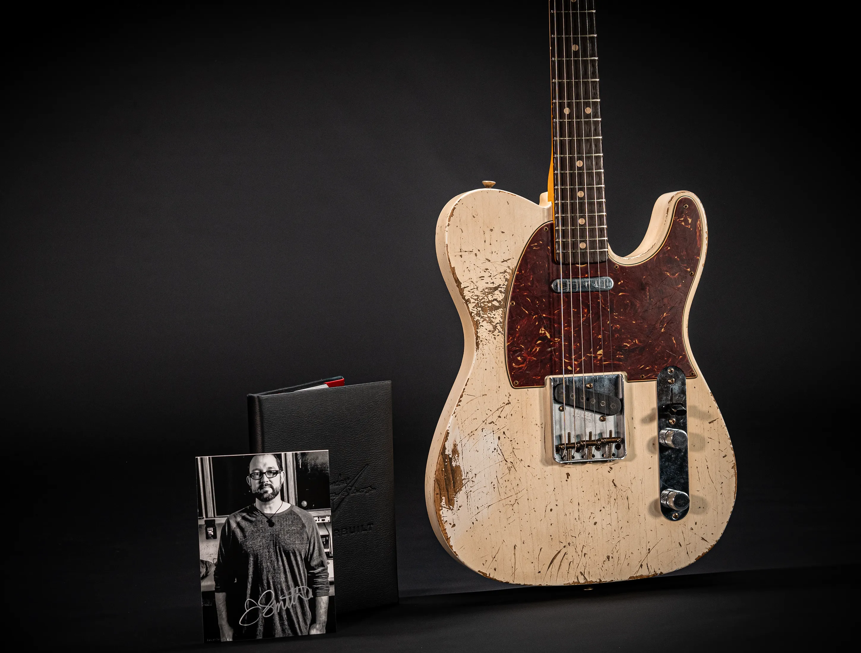 Fender Masterbuilt Jason Smith 1963 Telecaster Heavy Relic - Smoked Olympic White
