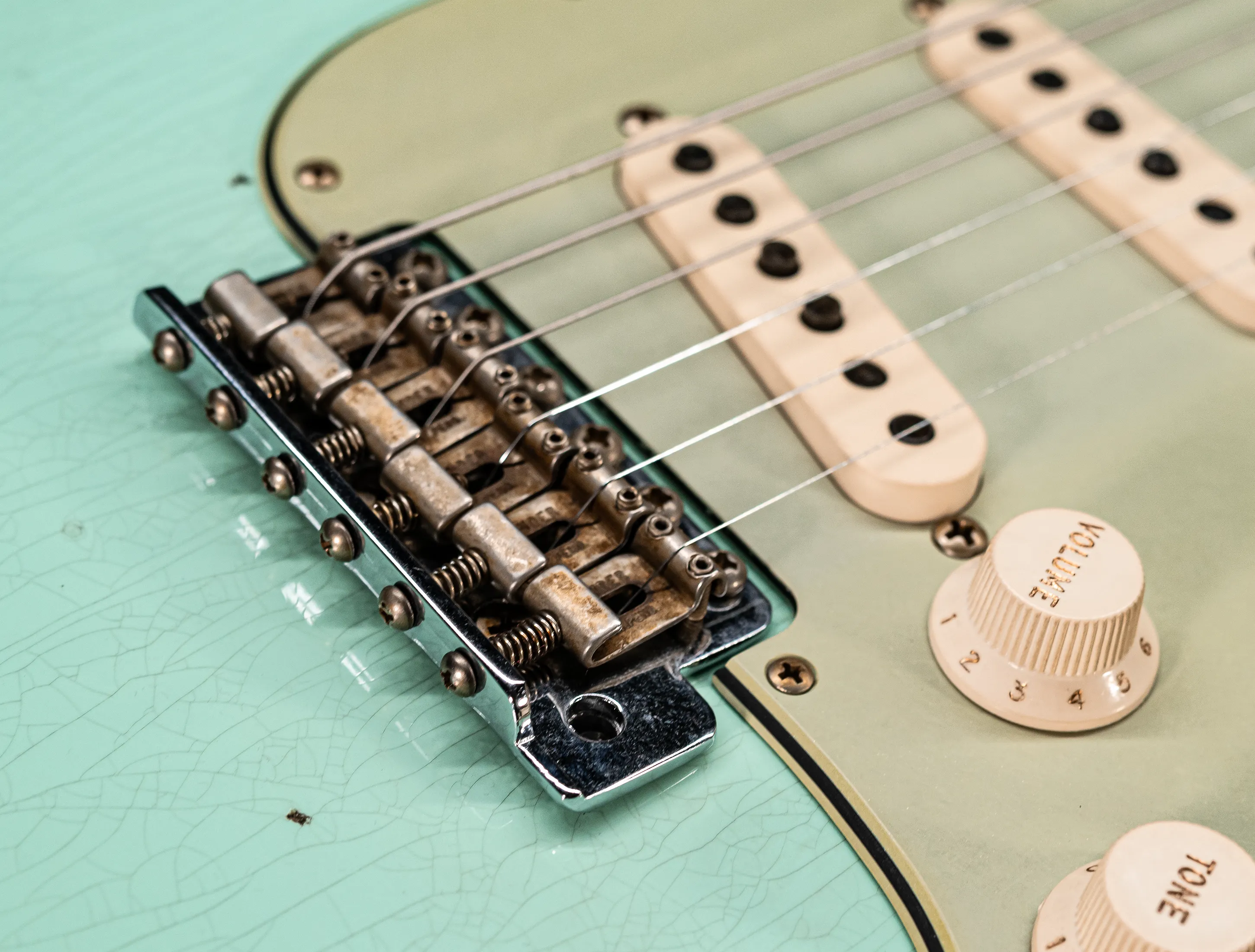 Fender MBD 1963 Stratocaster Relic - Aged Surf Green