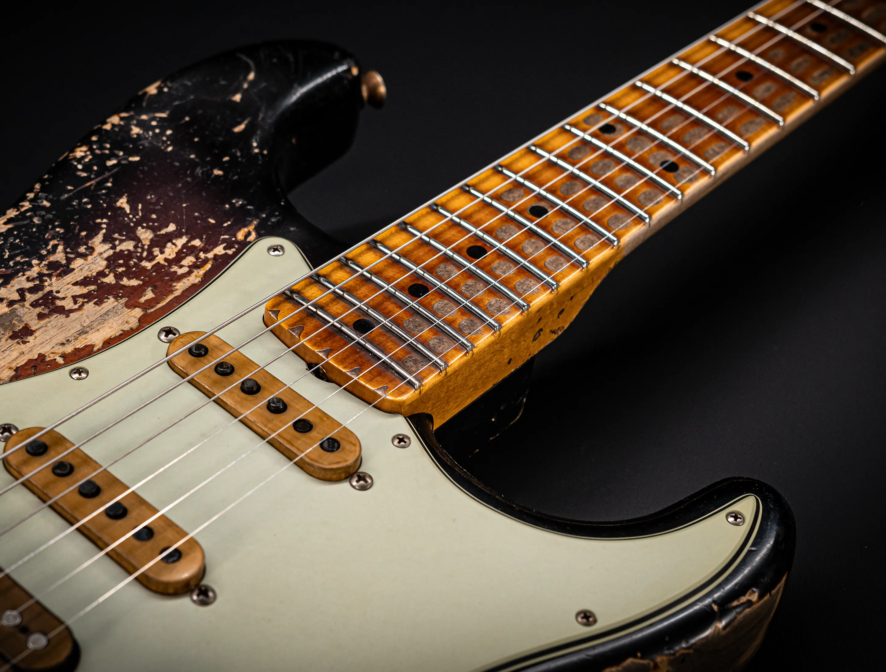 Fender MBD II 1962 Humbucker Stratocaster MIDAS Super Heavy Relic - ASH Body Maple Neck Sunburst