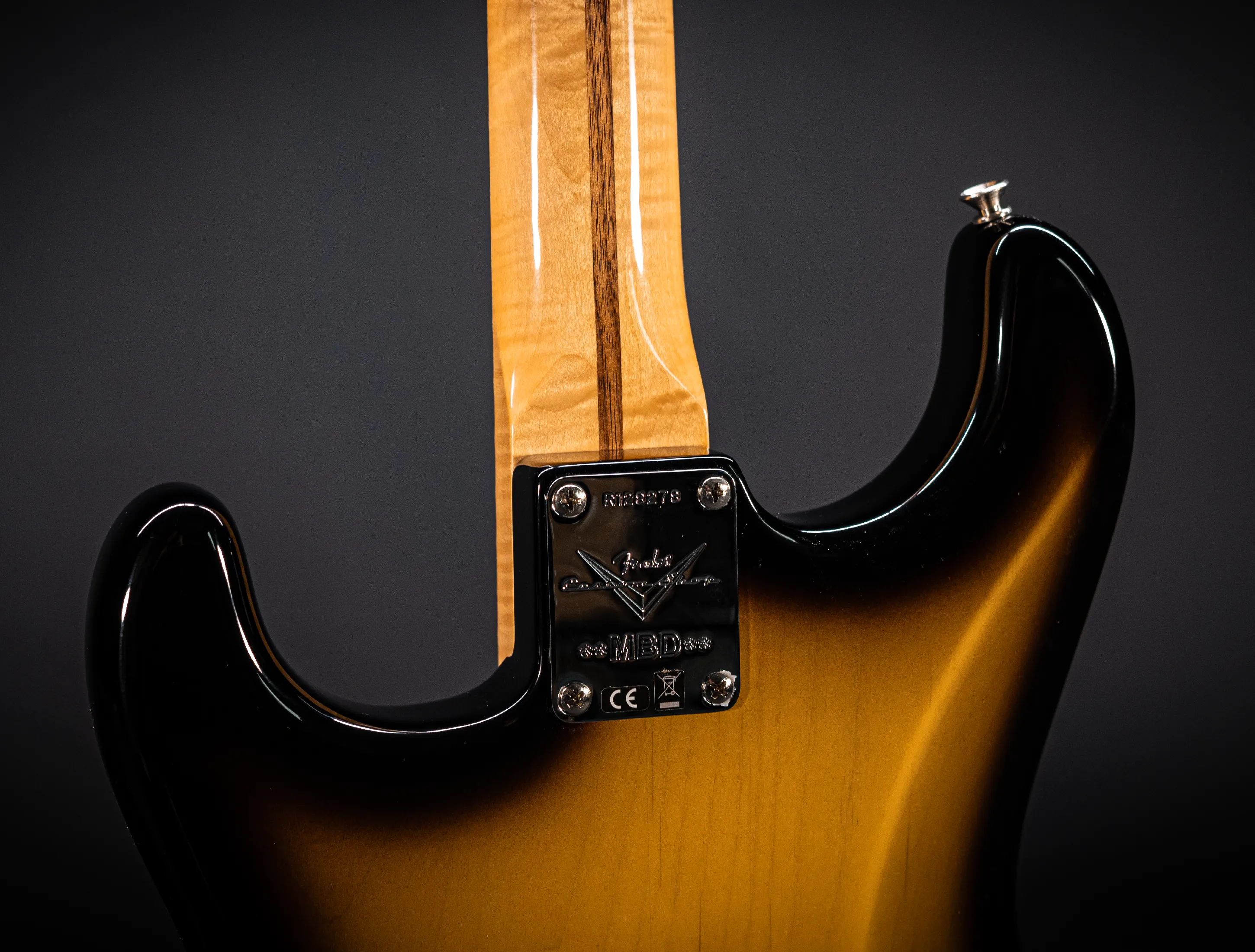 a164360 Fender MBD Limited 1957 Stratocaster Timeless NOS flame Neck - Sunburst