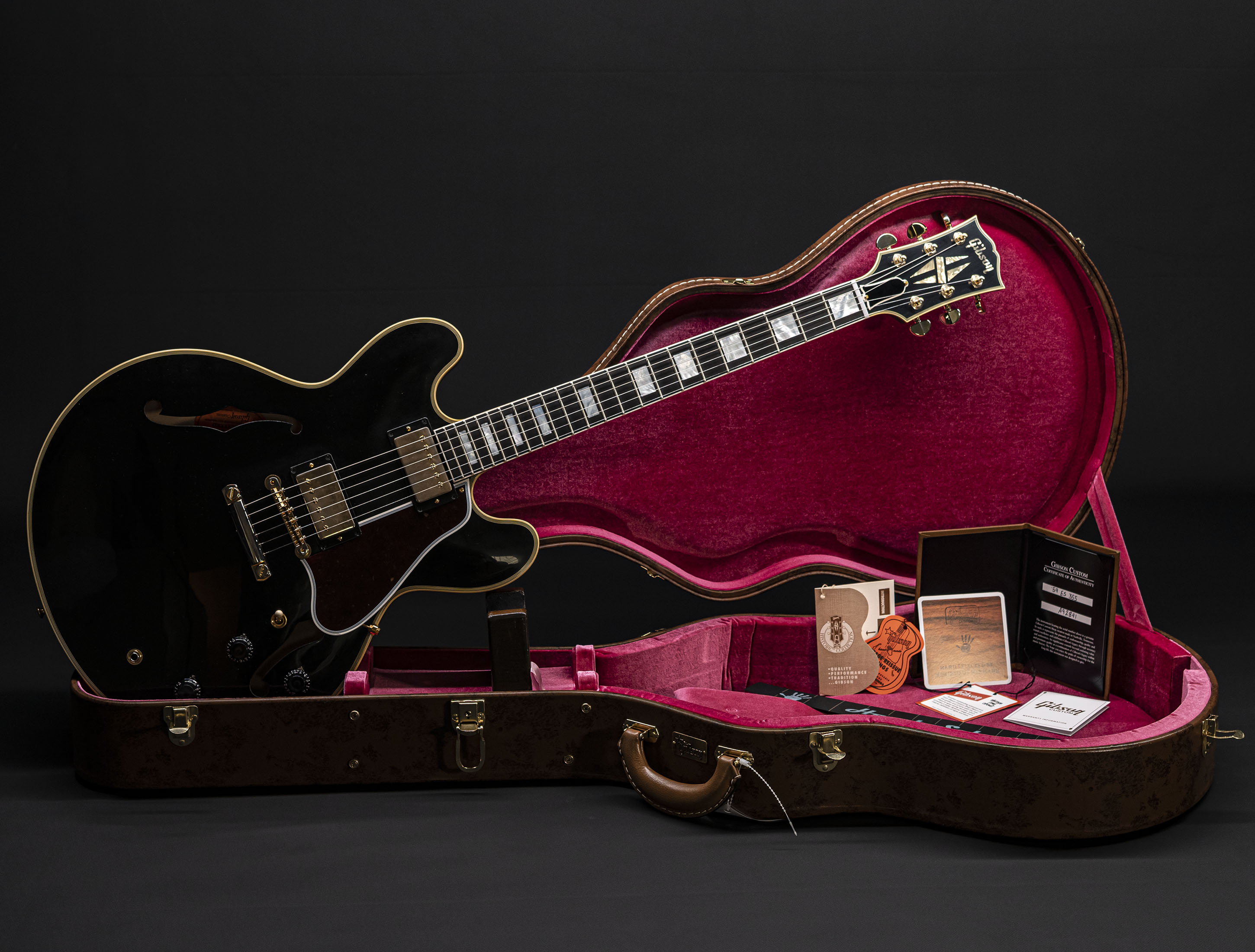 Show gallery (24 images) a118278 gibson-1959-es-355-stop-bar-historic-reissue-ebony