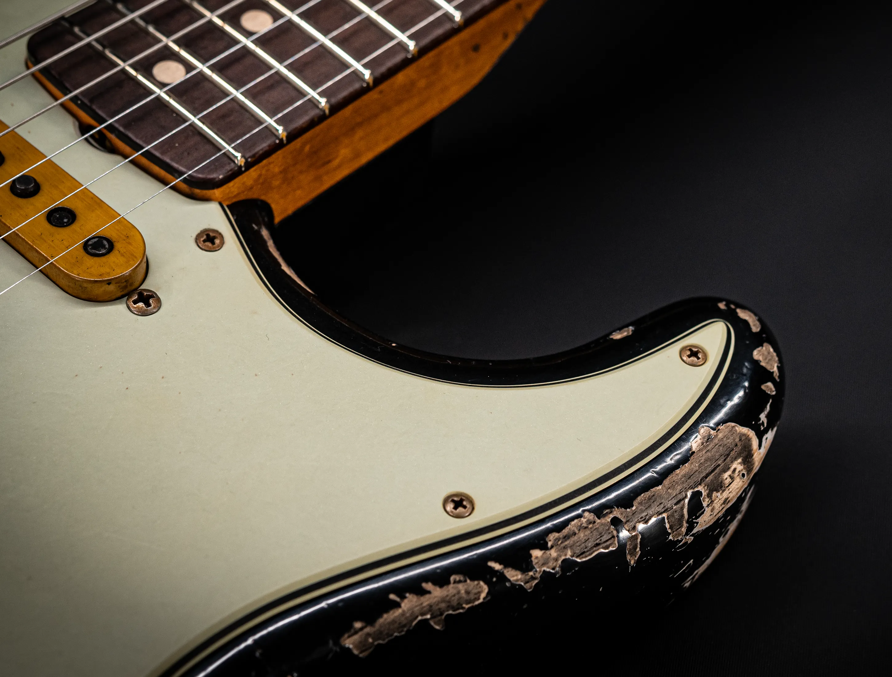 Fender MBD II 1962 Stratocaster MIDAS Super Heavy Relic - ASH Body Black