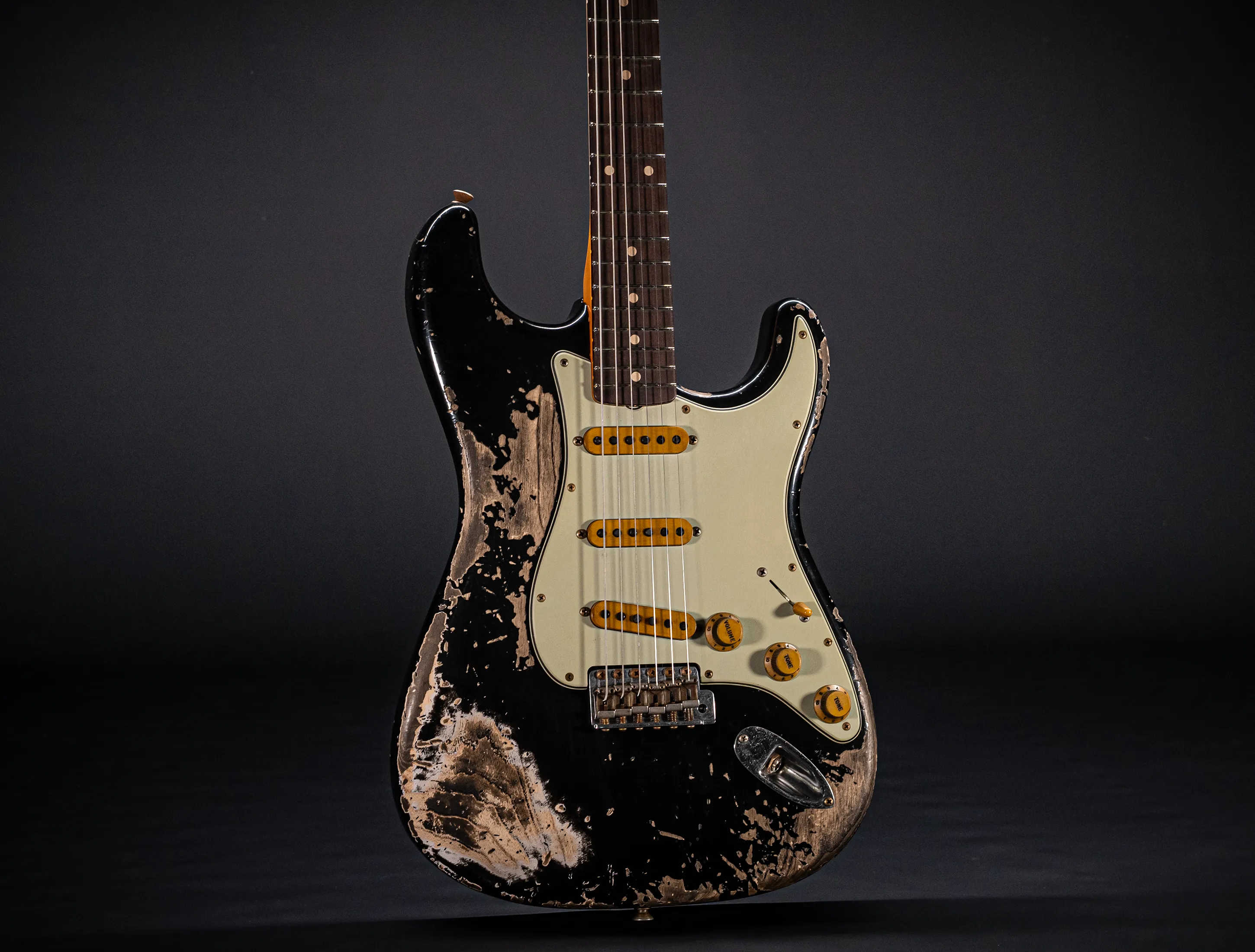 Fender MBD II 1962 Stratocaster MIDAS Super Heavy Relic - ASH Body Black