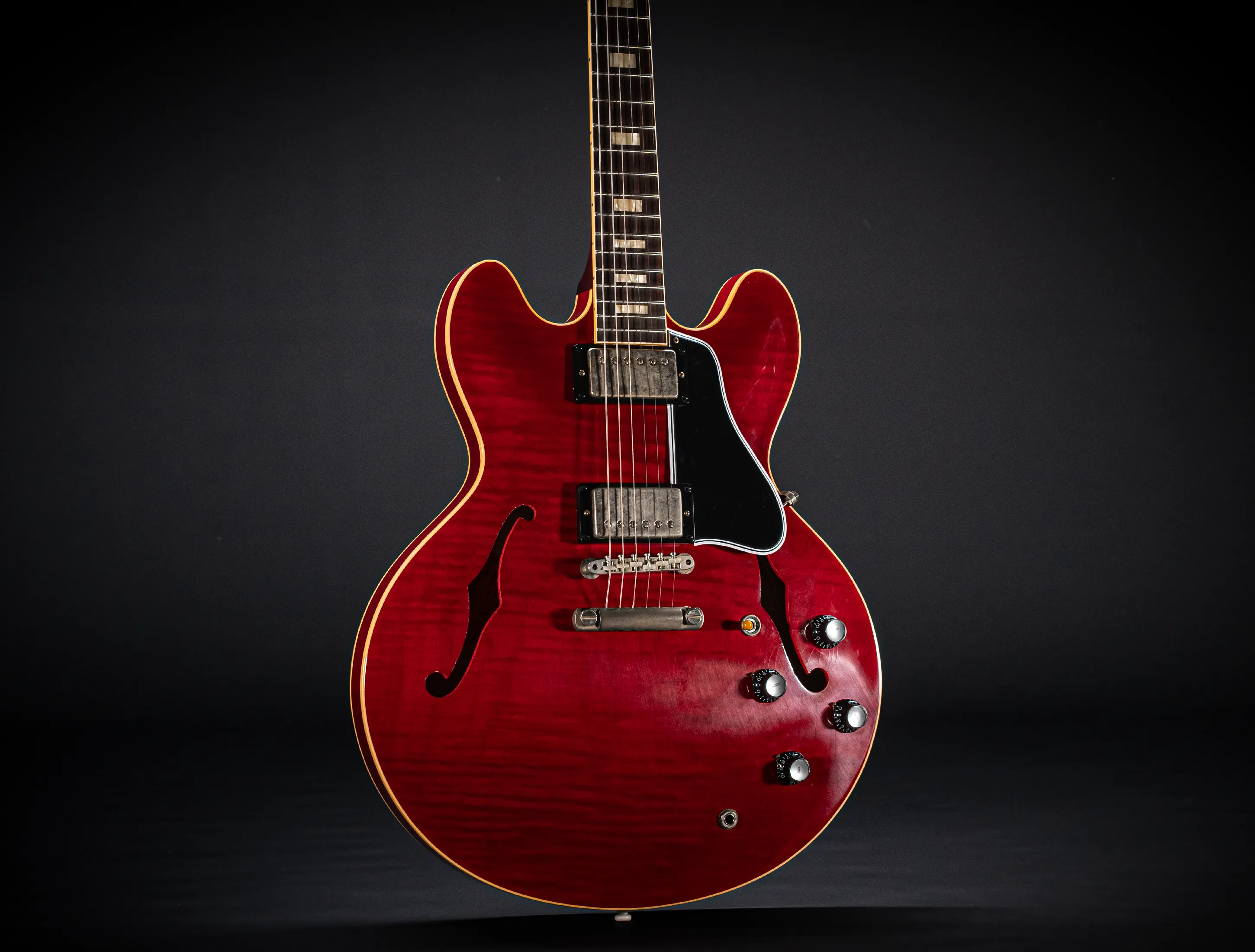 Gibson ES-335 1964 Custom Shop Murphy Lab Ultra Light Aged Figured Maple - Wine Red