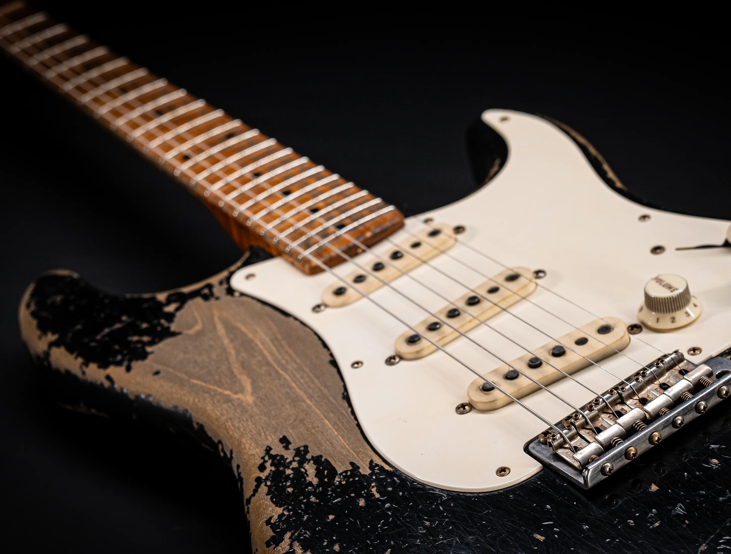 Fender Senior Masterbuilt Dale Wilson 1957 Stratocaster Heavy Relic - faded Black