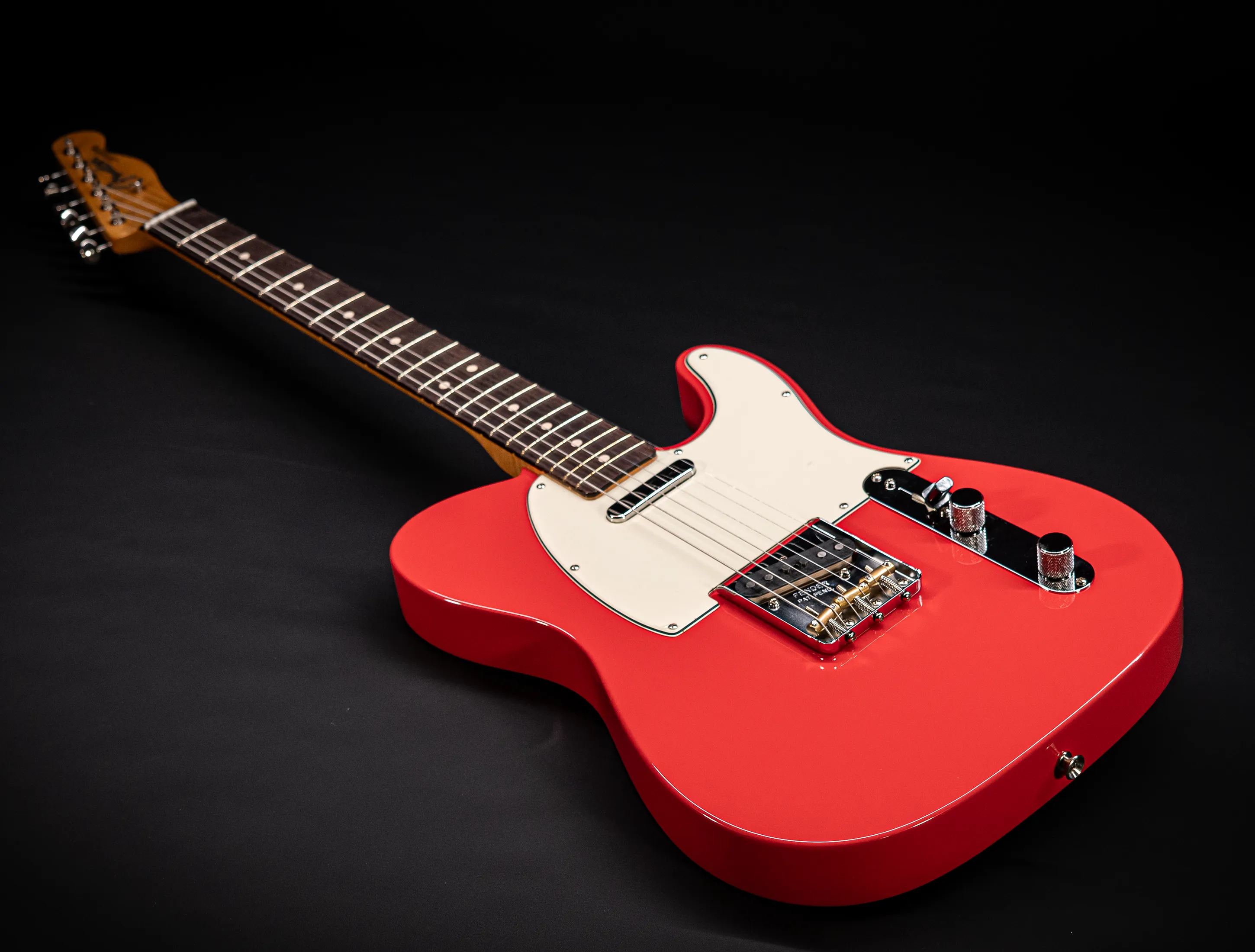 a164320 Fender MBD Limited 1963 Telecaster Timeless NOS flame Neck - Fiesta Red