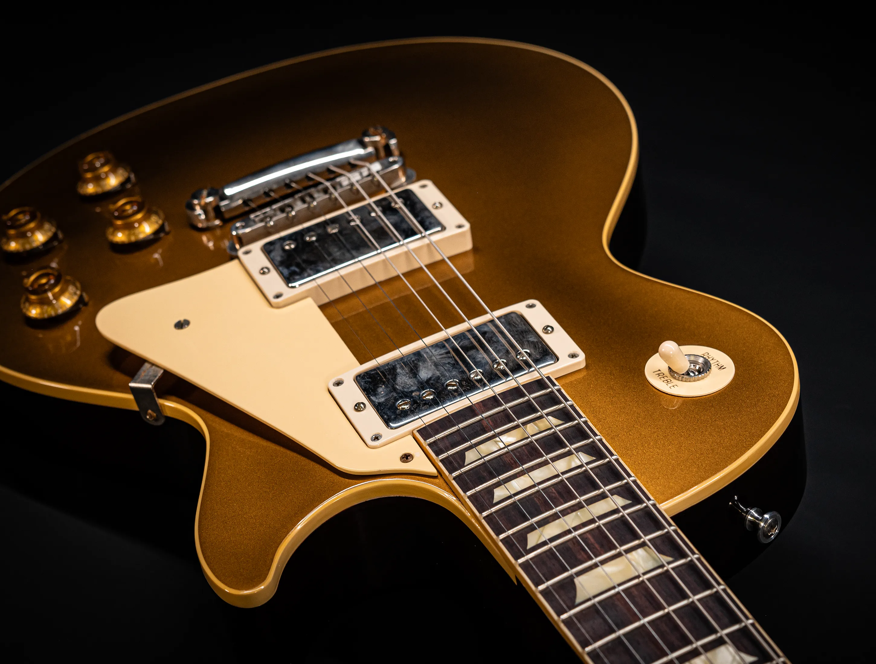a171504 Gibson Les Paul 1957 Goldtop Darkback VOS Musikhaus-Hermann