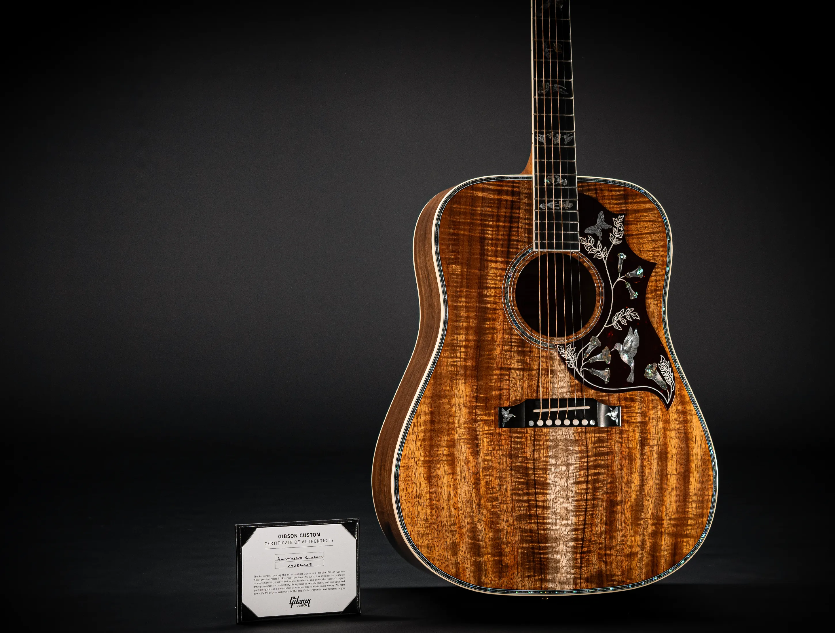 Gibson Hummingbird Custom Shop "Koa Majesty" Mastergrade Koa