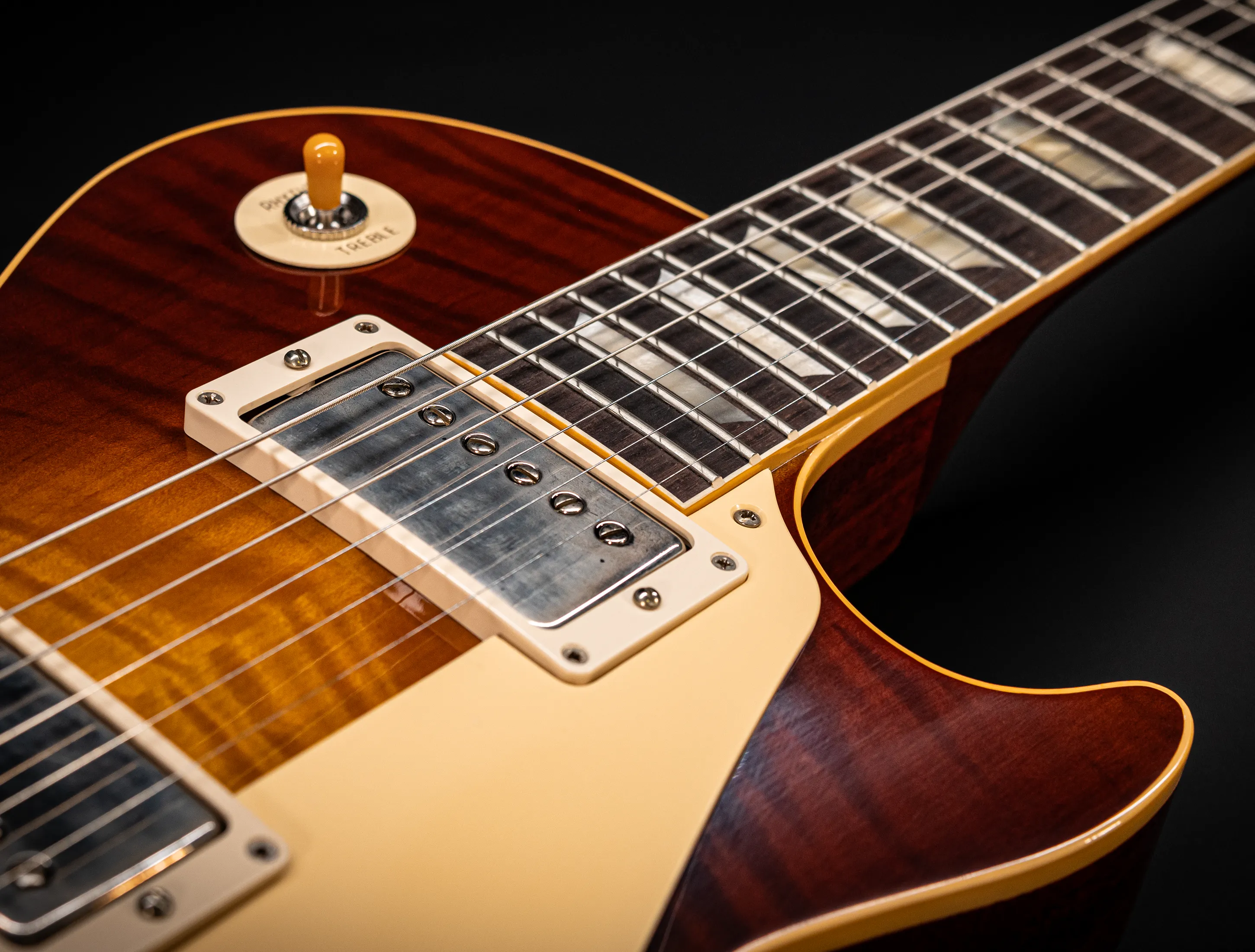 a170783 Gibson Les Paul 1960 Standard Reissue VOS - Iced Tea Burst AAAA Top Musikhaus-Hermann