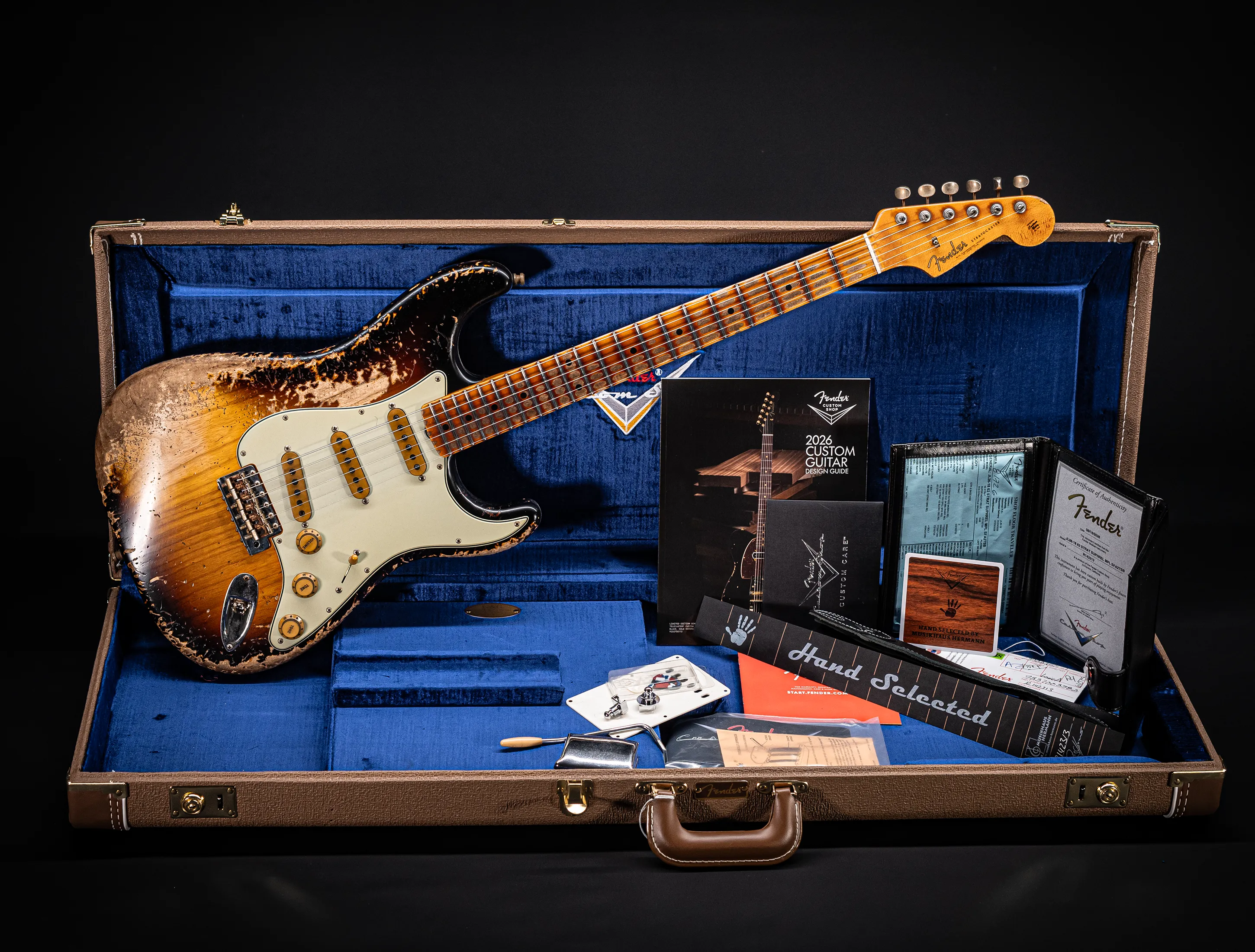 Fender MBD II 1962 Stratocaster MIDAS Super Heavy Relic - ASH Body Sunburst