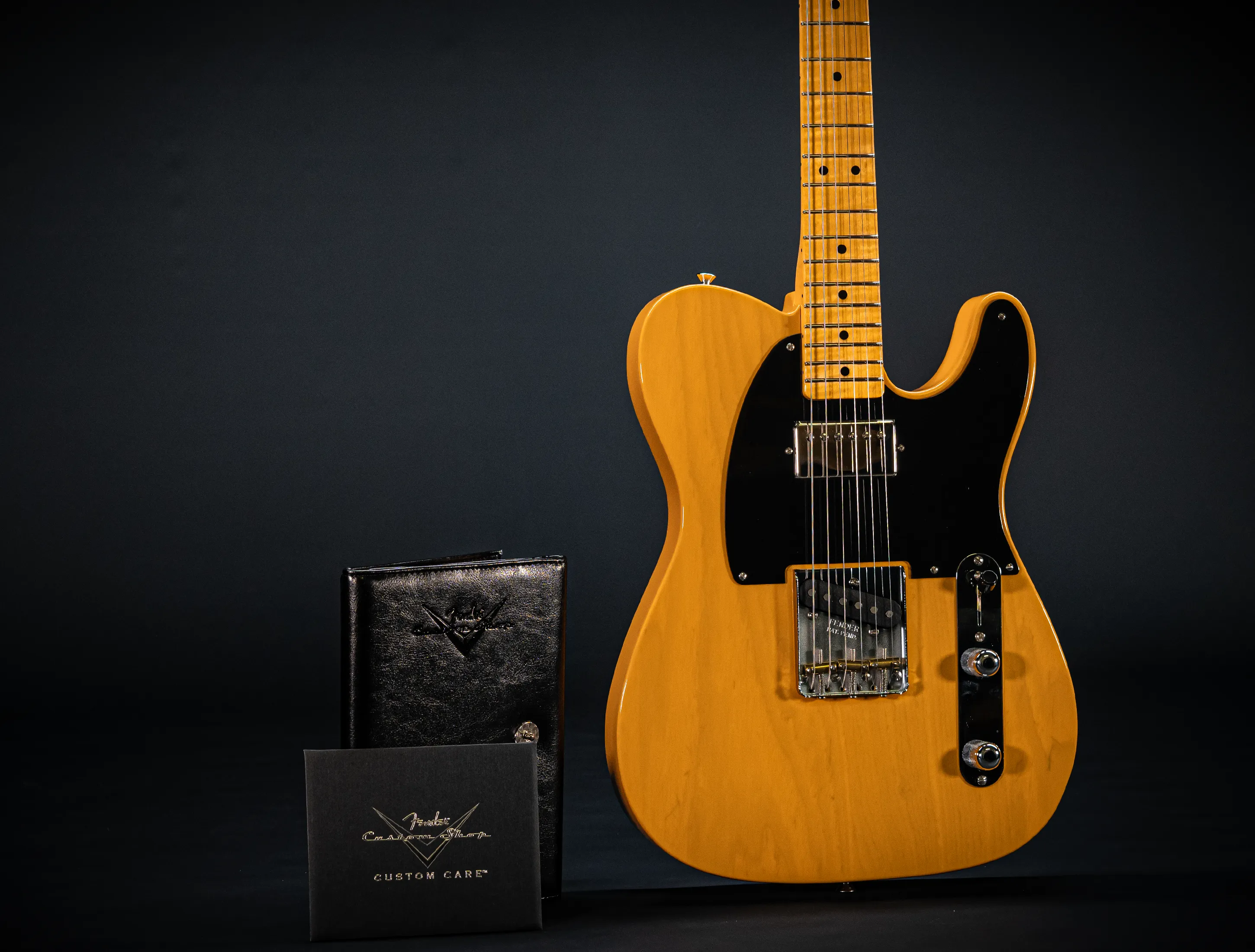 Fender MBD Limited 1952 Humbucker Telecaster Timeless NOS flame Neck - Butterscotch Blonde