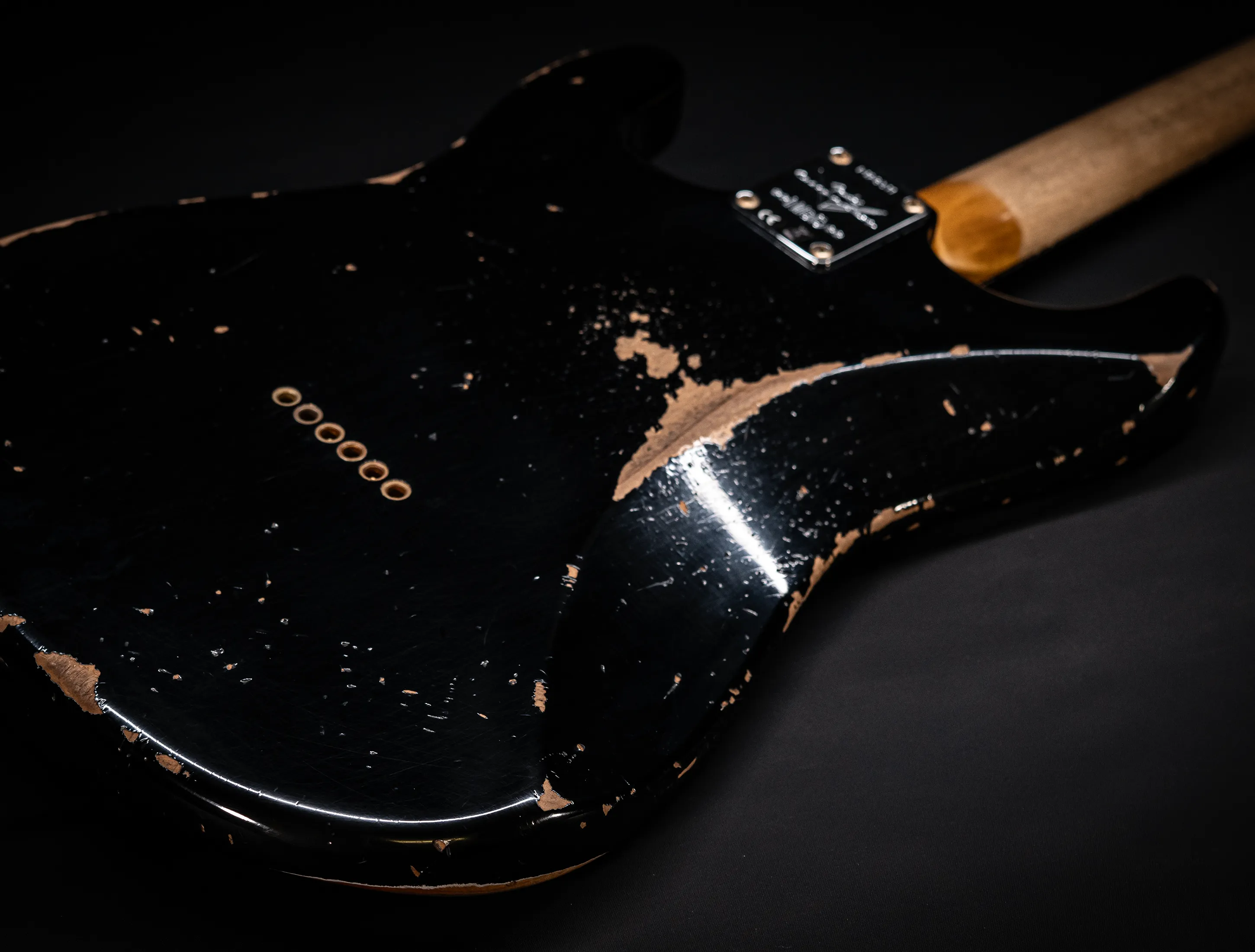 a172973Fender MBD Limited 1963 Hardtail Stratocaster Heavy Relic - Black Muikhaus-Hermann