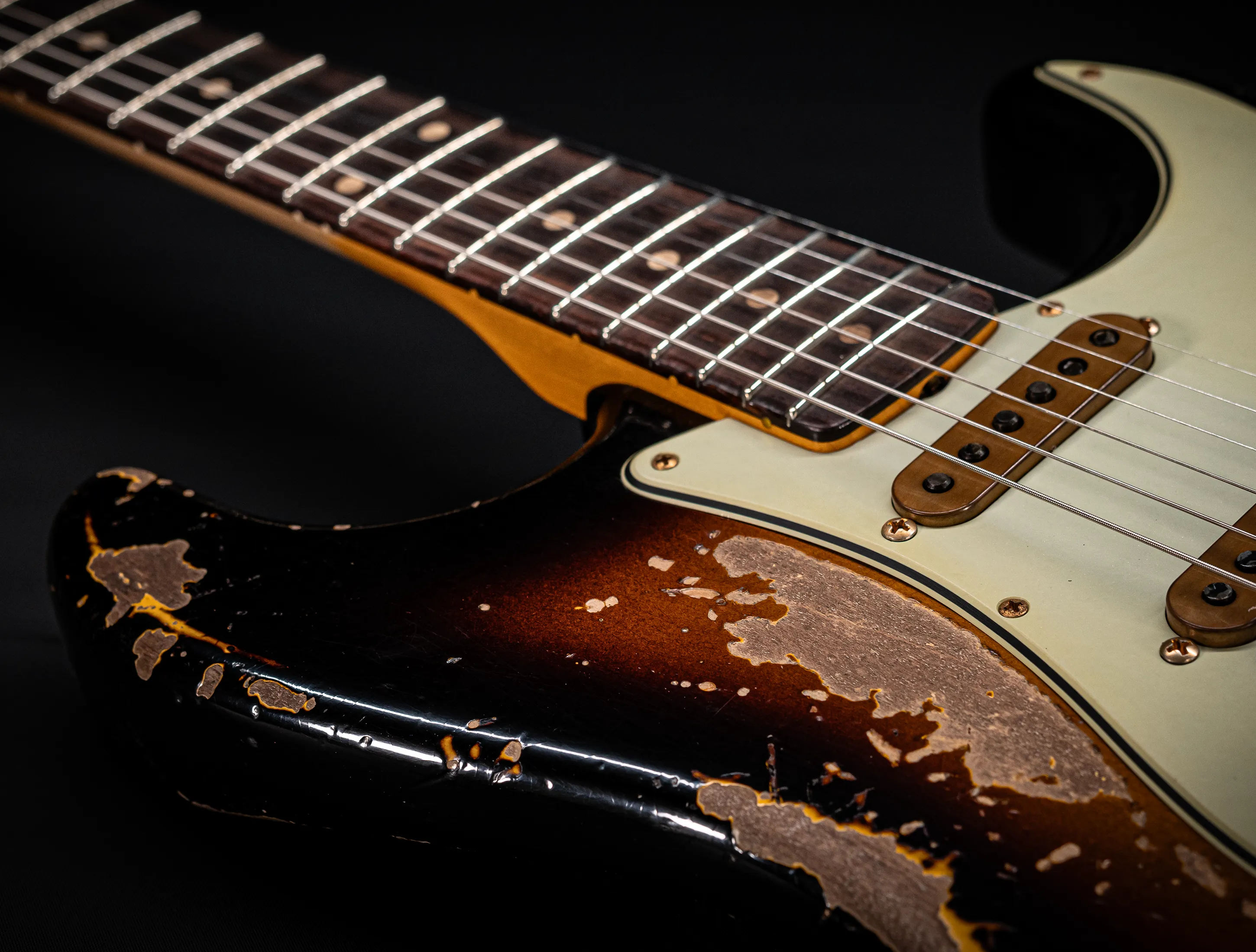Fender MBD II 1962 Humbucker Stratocaster MIDAS Super Heavy Relic - ALDER Body Sunburst