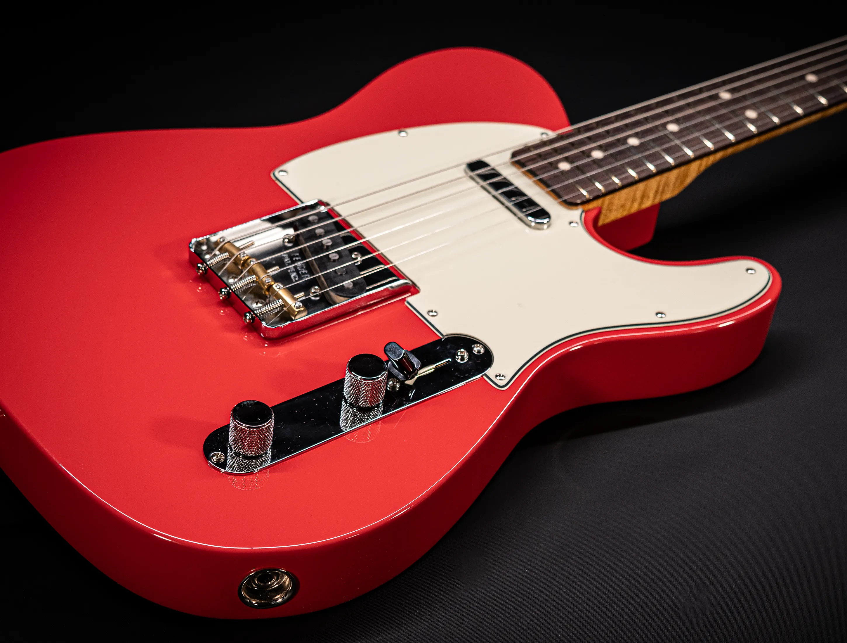 a164305 Fender MBD Limited 1963 Telecaster Timeless NOS flame Neck - Fiesta Red