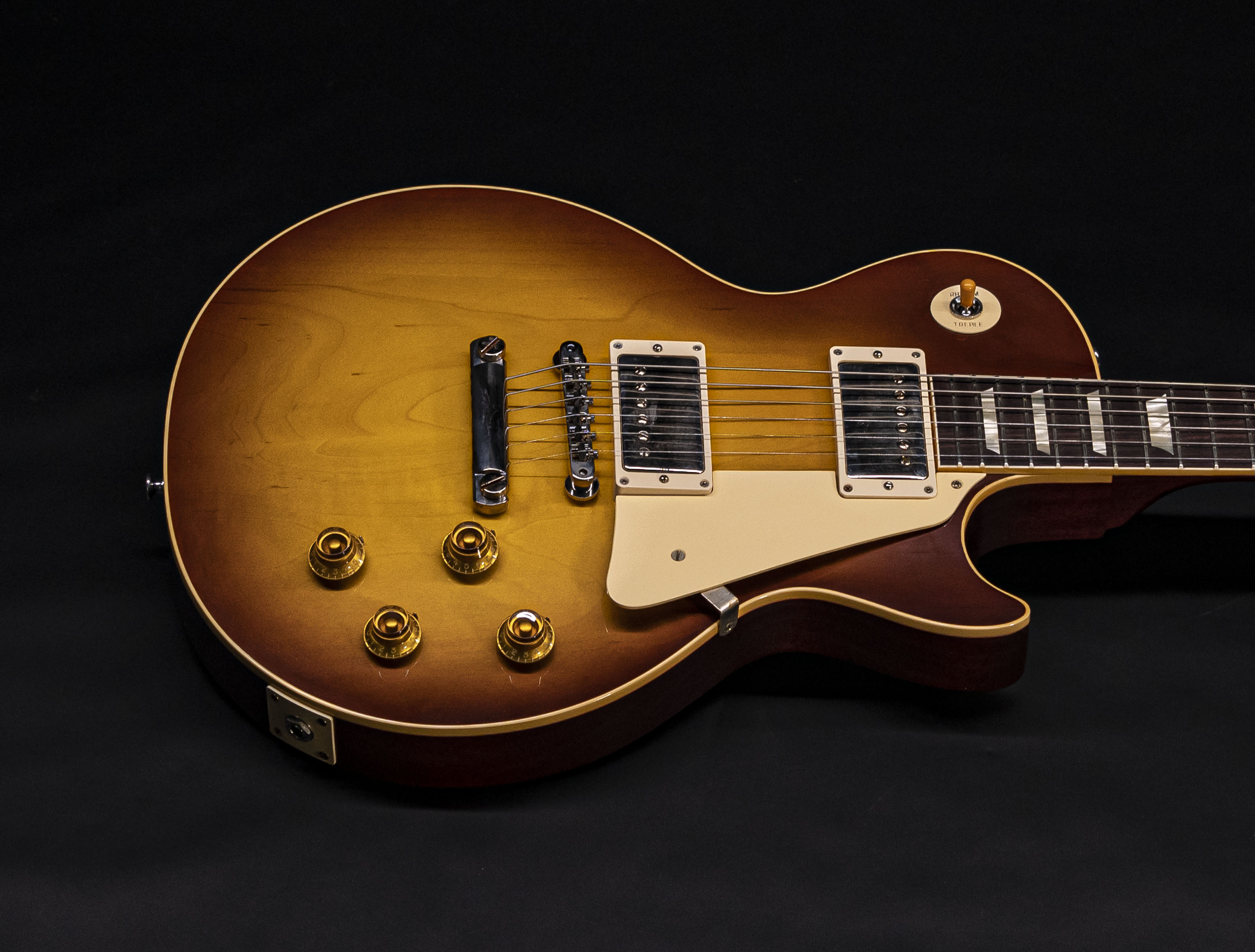 Show gallery (21 images) a10-6885 gibson-les-paul-1958-standard-reissue-vos-iced-tea-burst