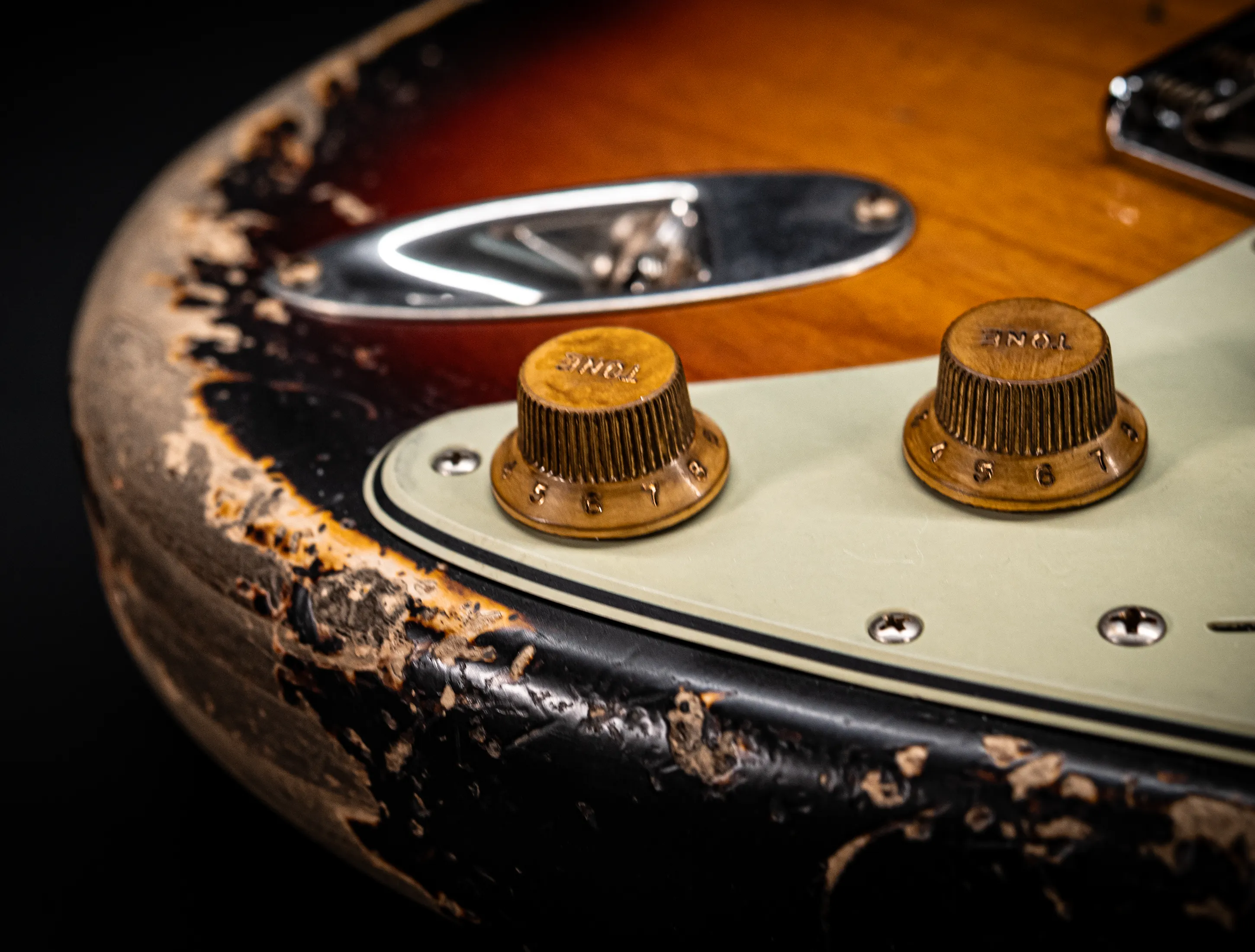 Fender MBD II 1962 Humbucker Hardtail Stratocaster MIDAS Super Heavy Relic - ASH Body Sunburst