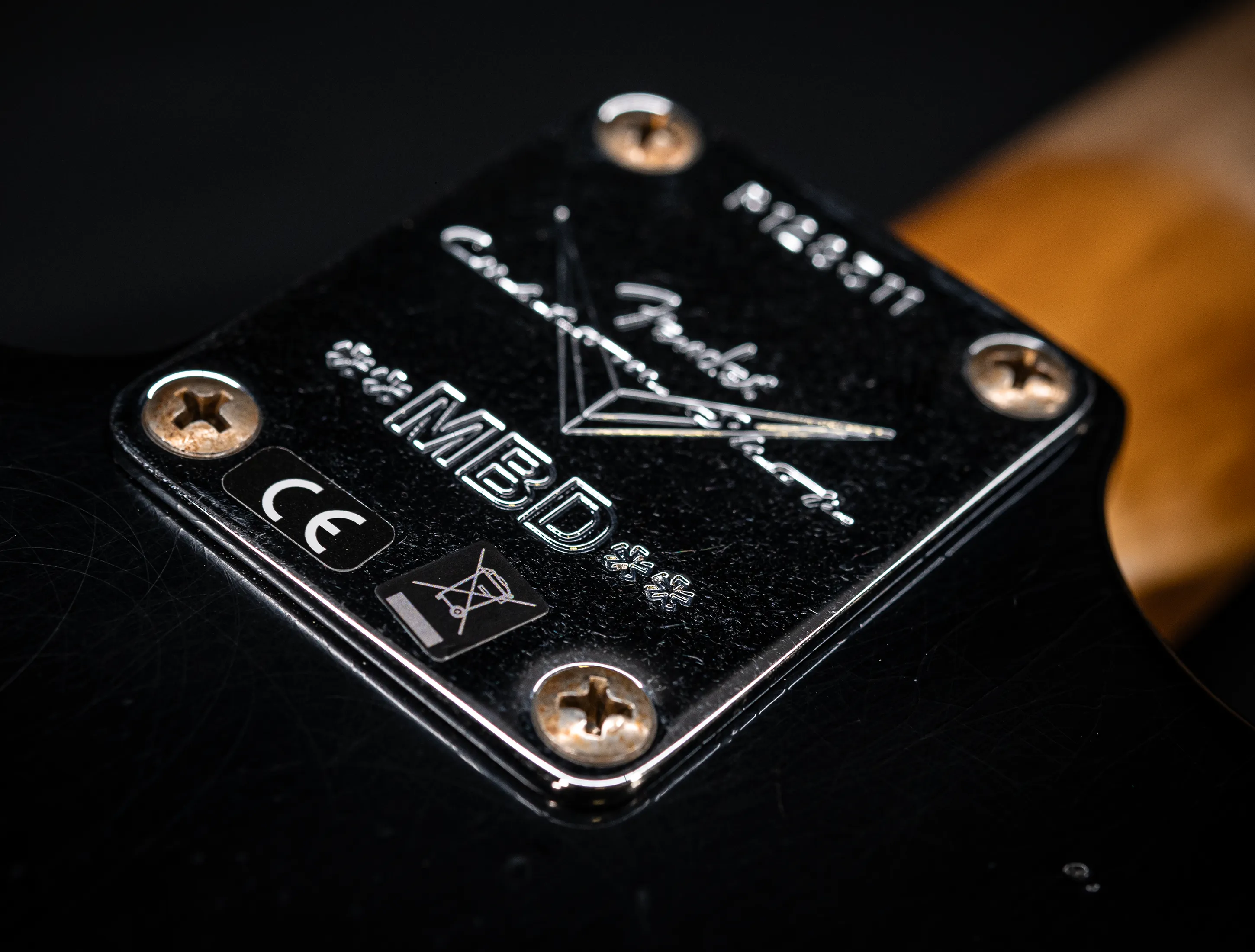 a172971Fender MBD Limited 1963 Hardtail Stratocaster Heavy Relic - Black Muikhaus-Hermann