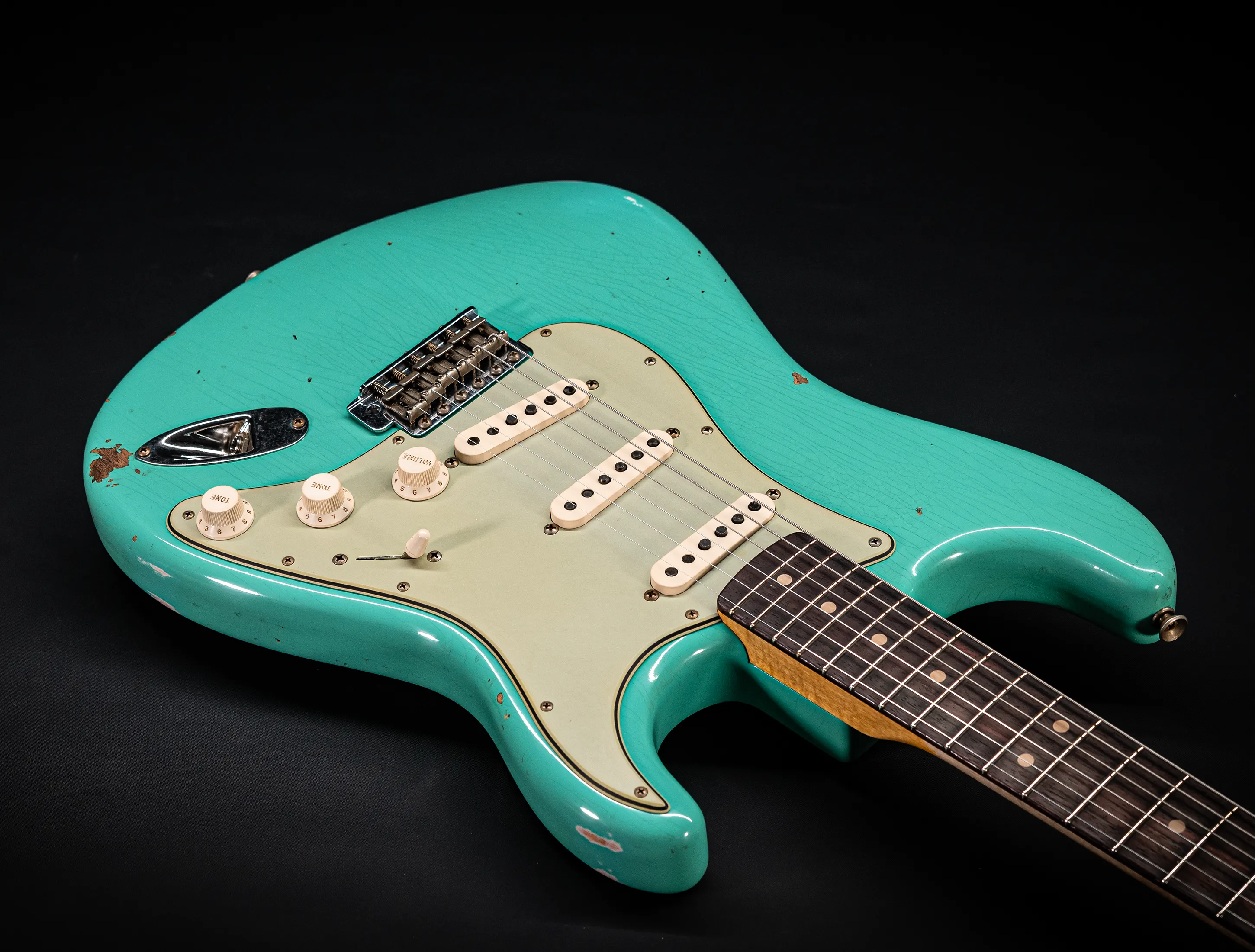 Fender MBD 1963 Stratocaster Relic - Aged Sea Foam Green