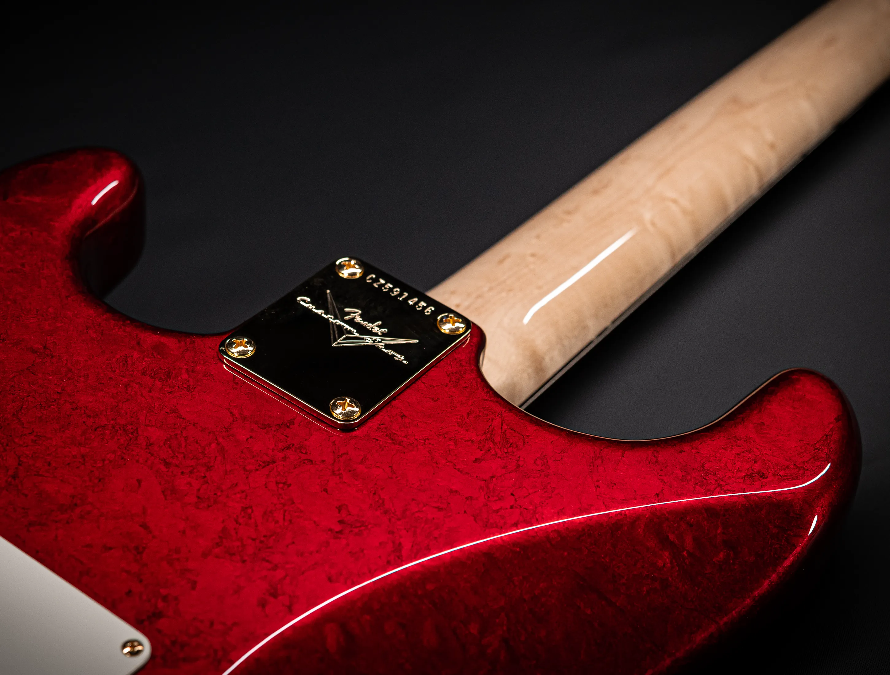 Fender Senior Masterbuilt Dale Wilson 1960 Stratocaster - Candy Apple Red Over 24K Gold Leaf