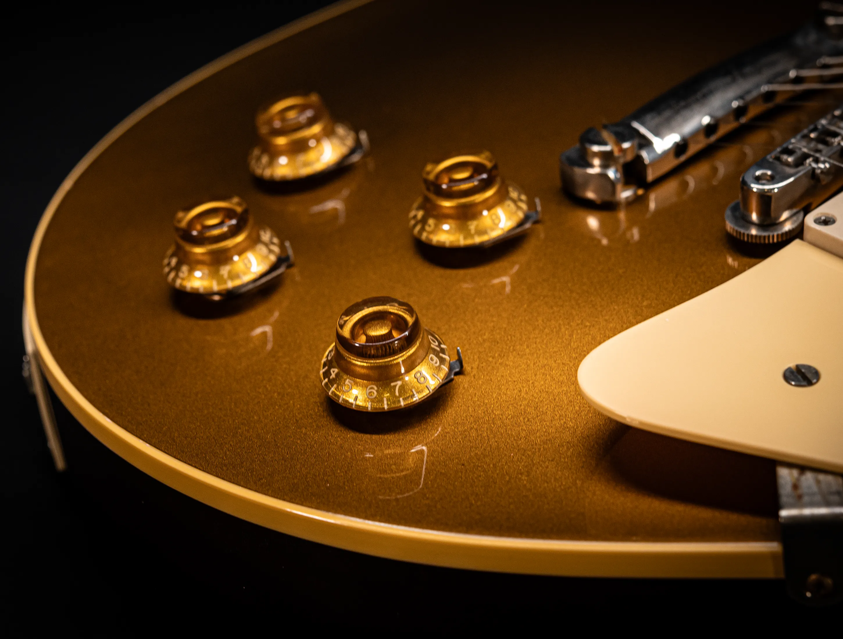 a171502 Gibson Les Paul 1957 Goldtop Darkback VOS Musikhaus-Hermann