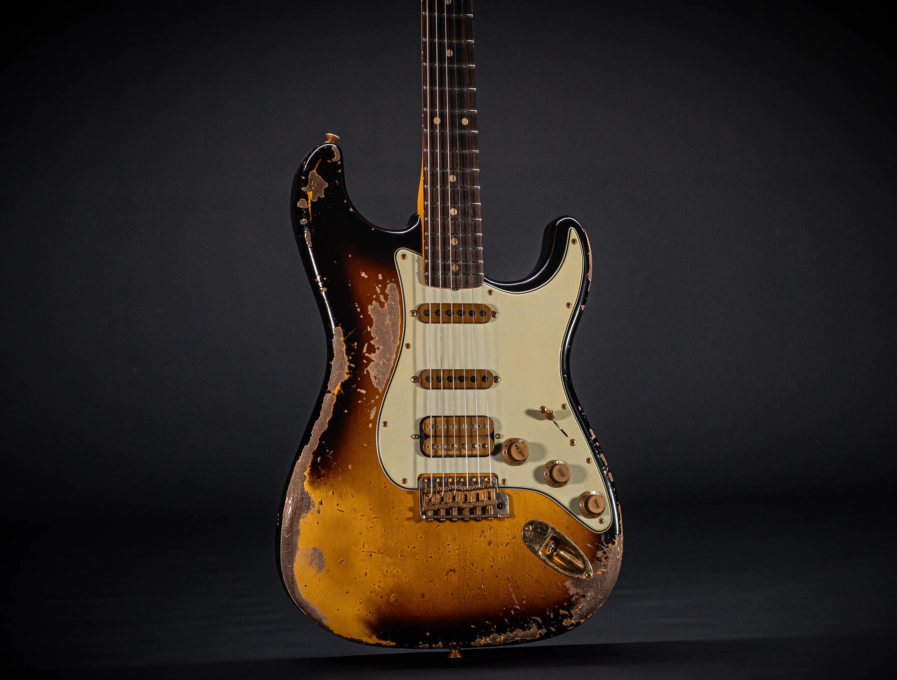 Fender MBD II 1962 Humbucker Stratocaster MIDAS Super Heavy Relic - ALDER Body Sunburst