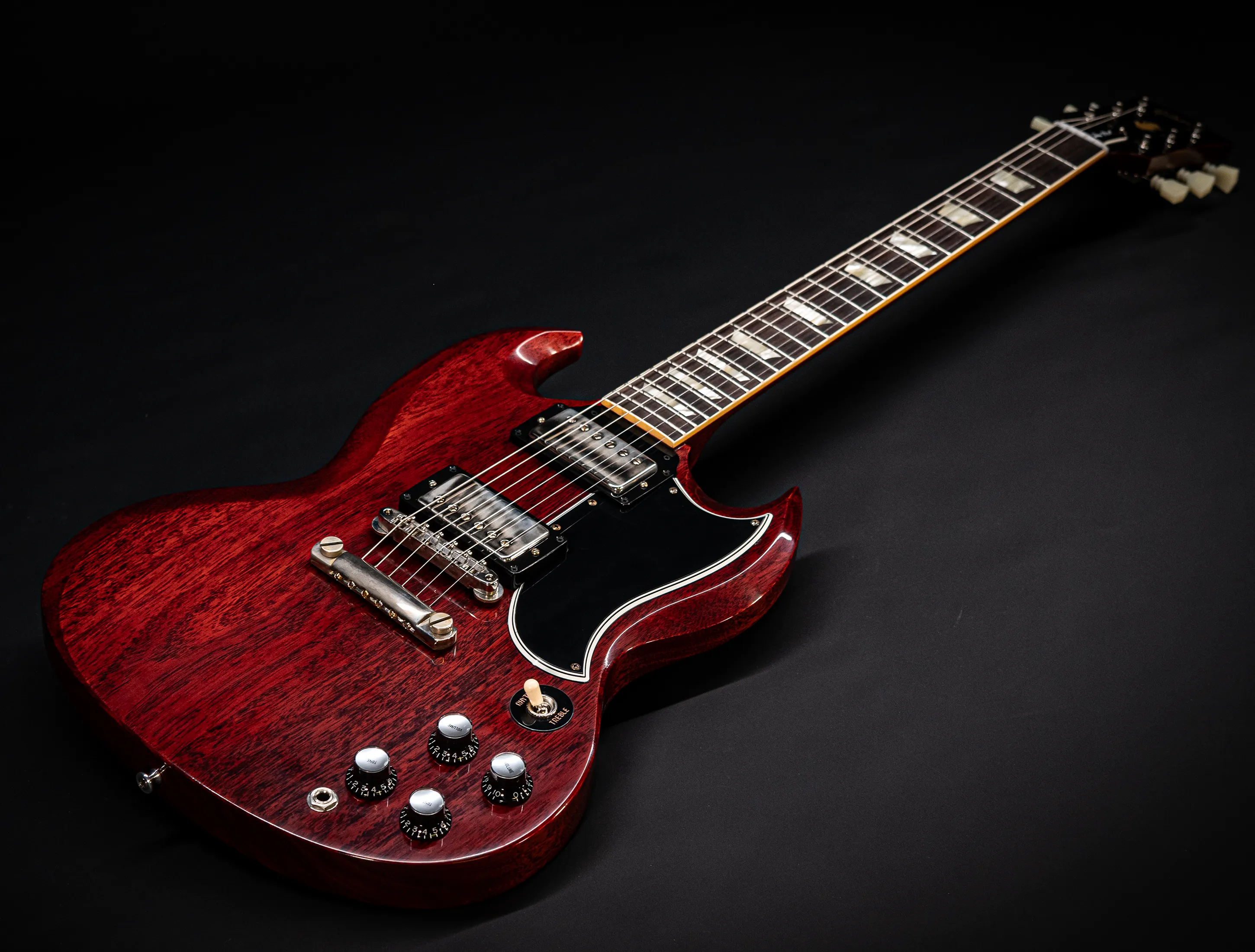 a172668Gibson SG 1961 Standard Reissue Stop Bar VOS Cherry Red Muikhaus-Hermann