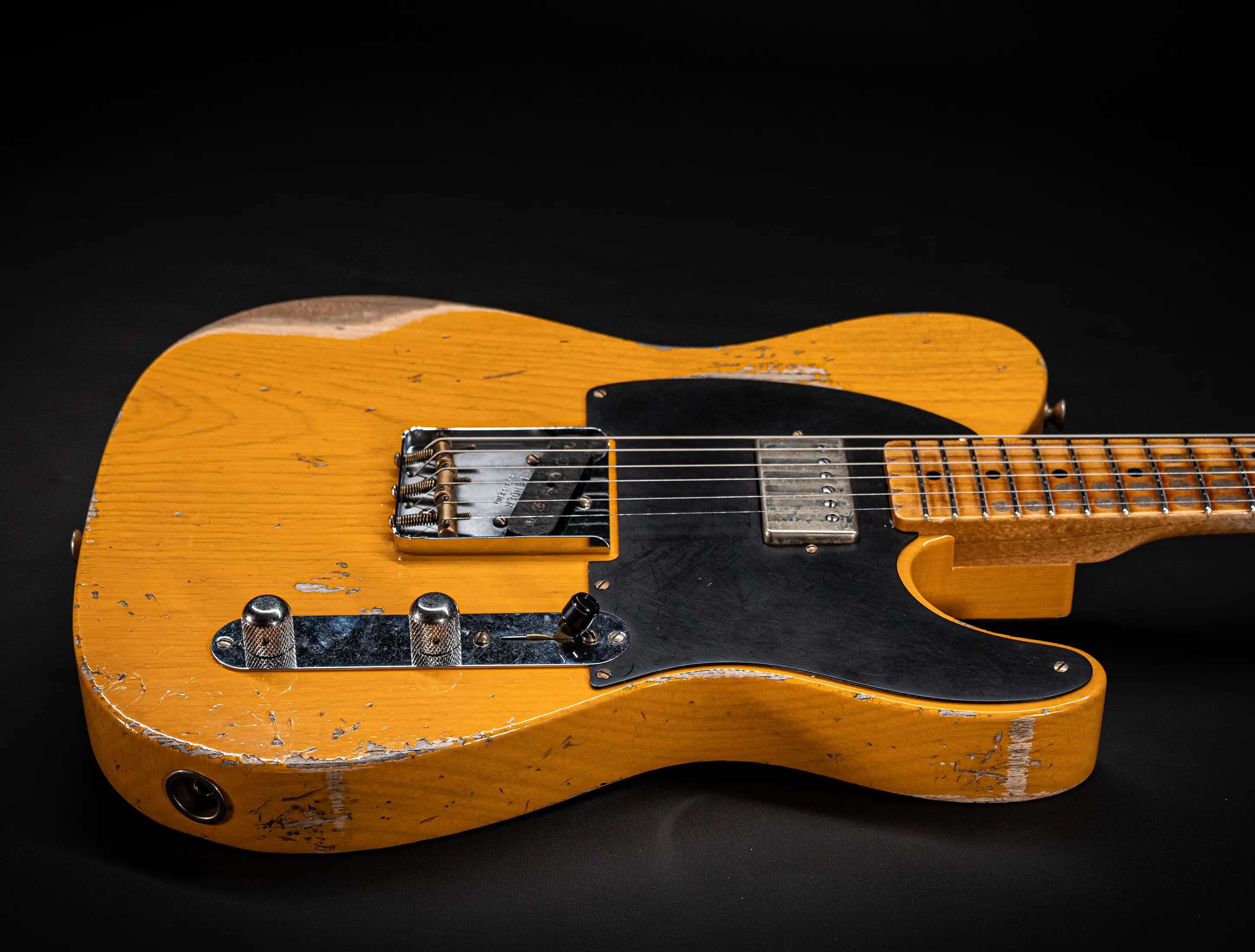 Fender MBD 1952 Humbucker Telecaster Heavy Relic 1pc Ash Body - Butterscotch Blonde