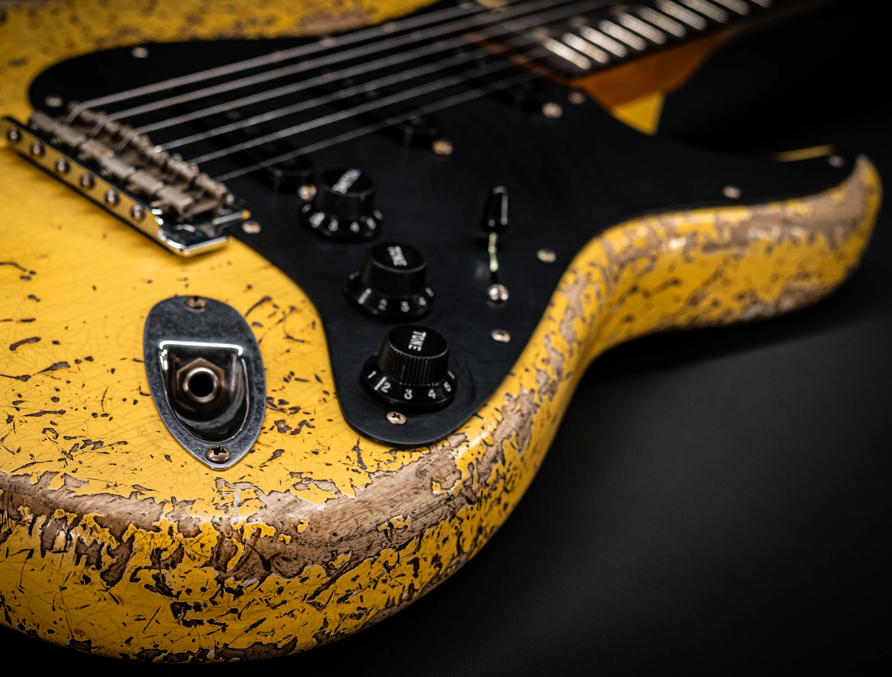 Fender MBD II 1962 Stratocaster MIDAS Super Heavy Relic - ASH Body Graffity Yellow