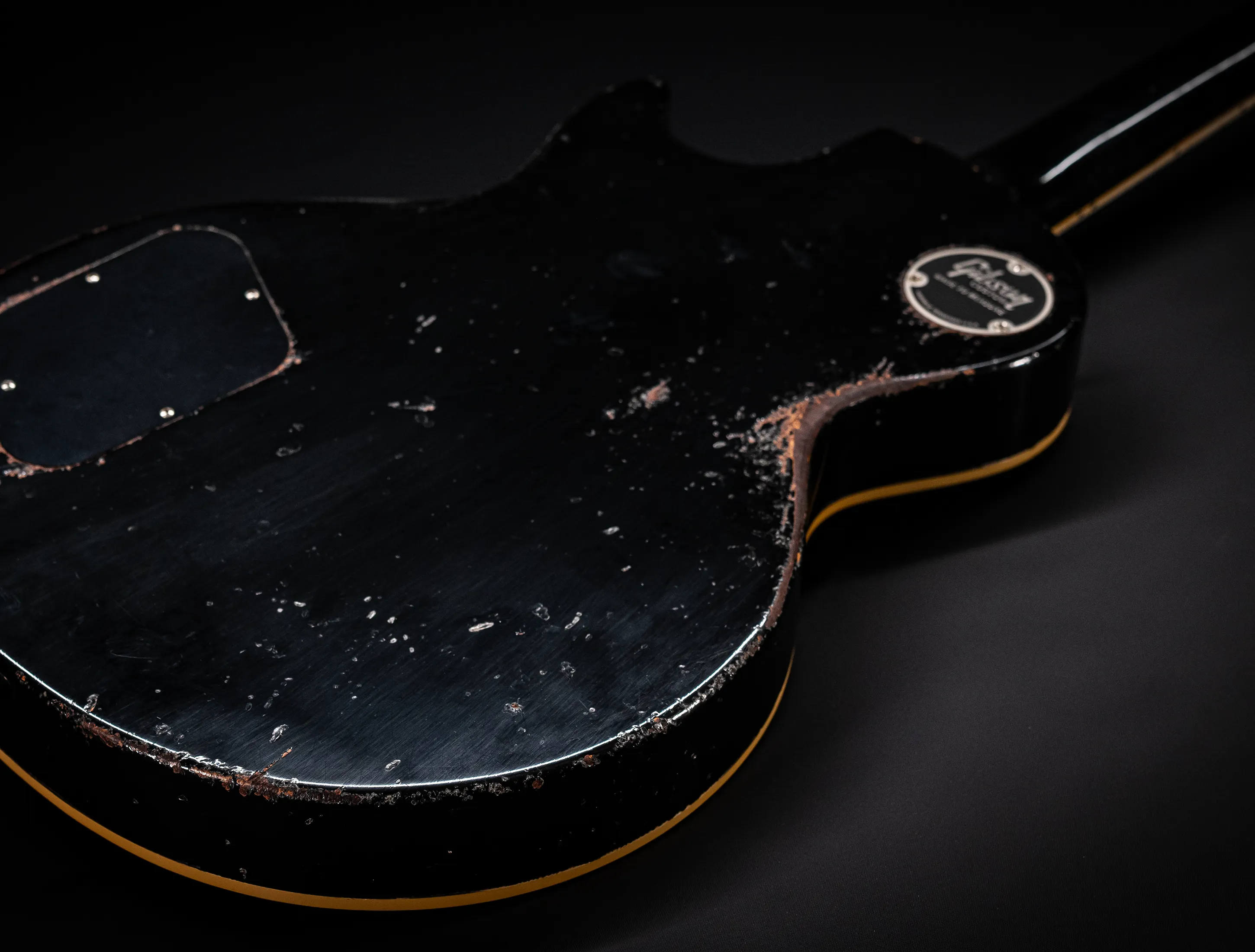 Gibson Les Paul 1958 Standard Murphy Lab Heavy Aged - Factory Black