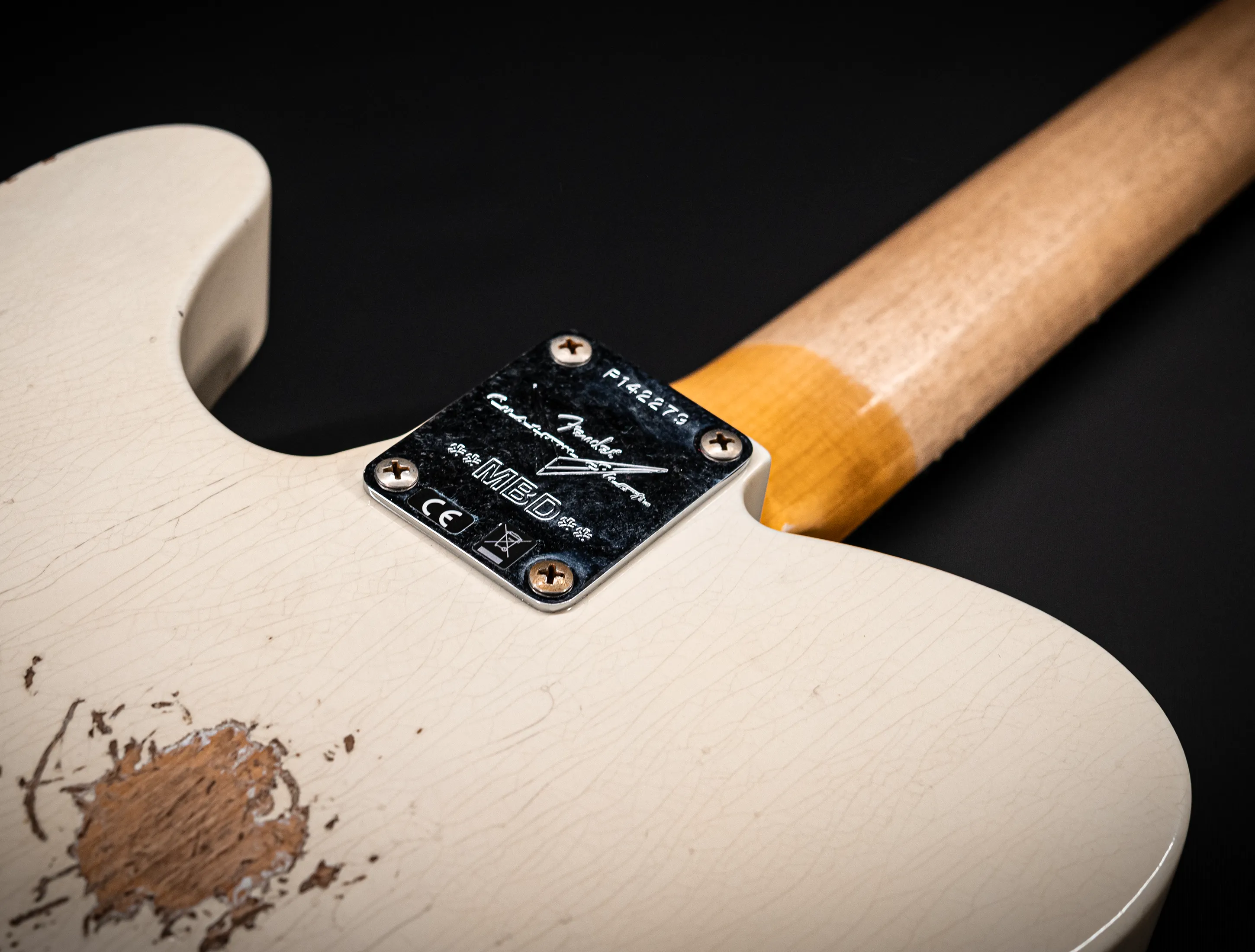 Fender MBD 1963 Telecaster Relic - Olympic White