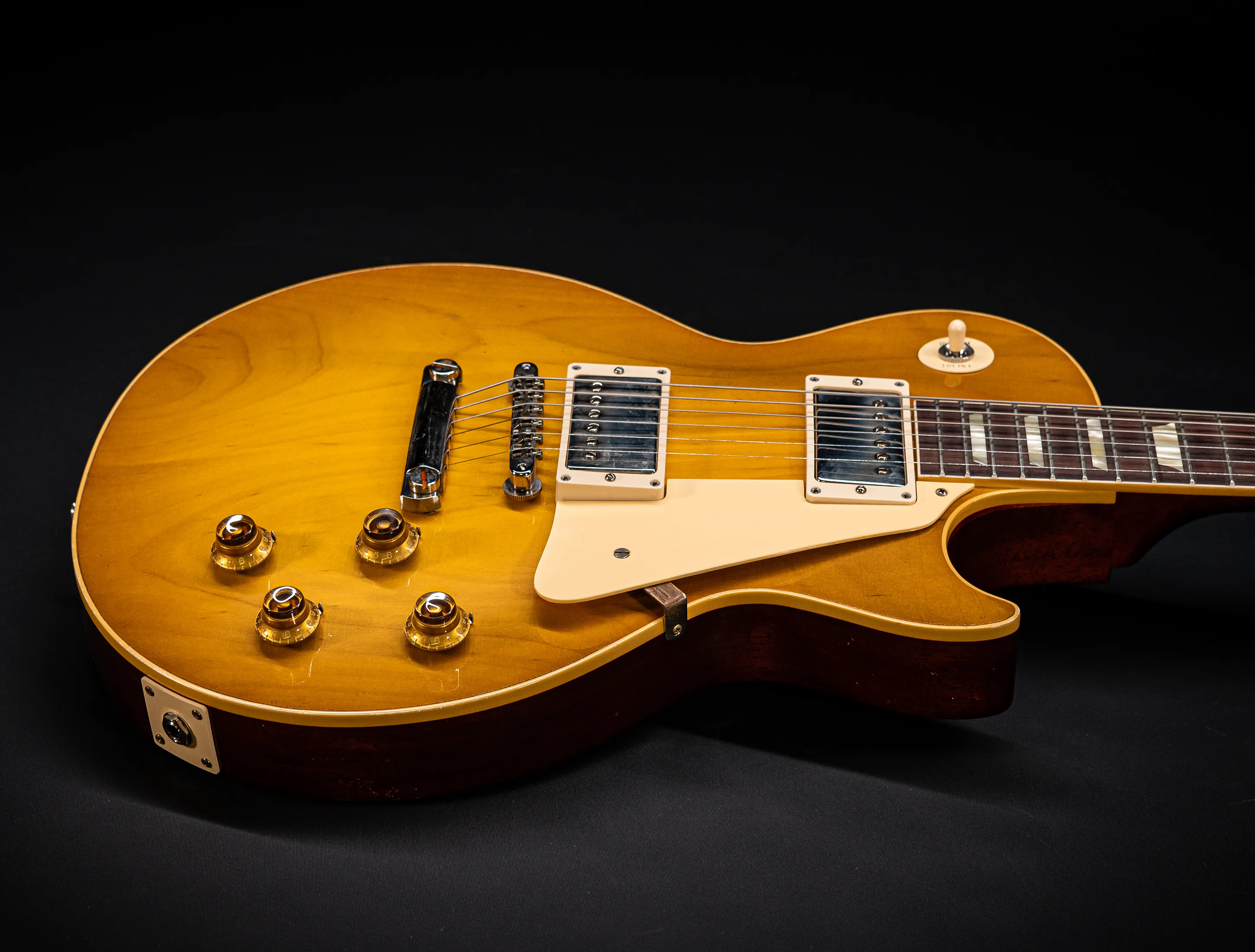 a171378 Gibson Les Paul 1958 Standard Reissue Murphy Lab Lemon Burst Light Aged Musikhaus-Hermann