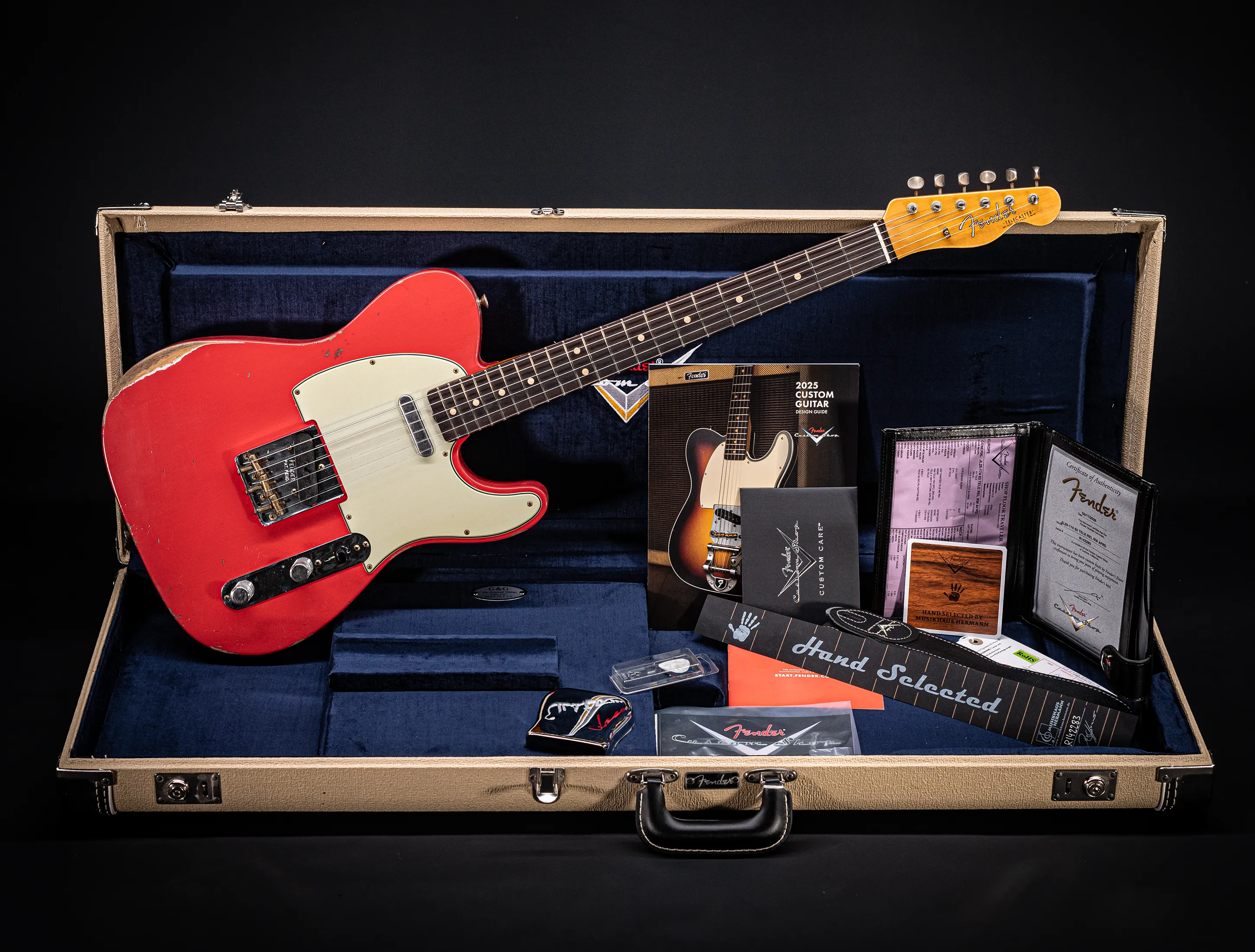 Fender MBD 1963 Telecaster Relic - Fiesta Red