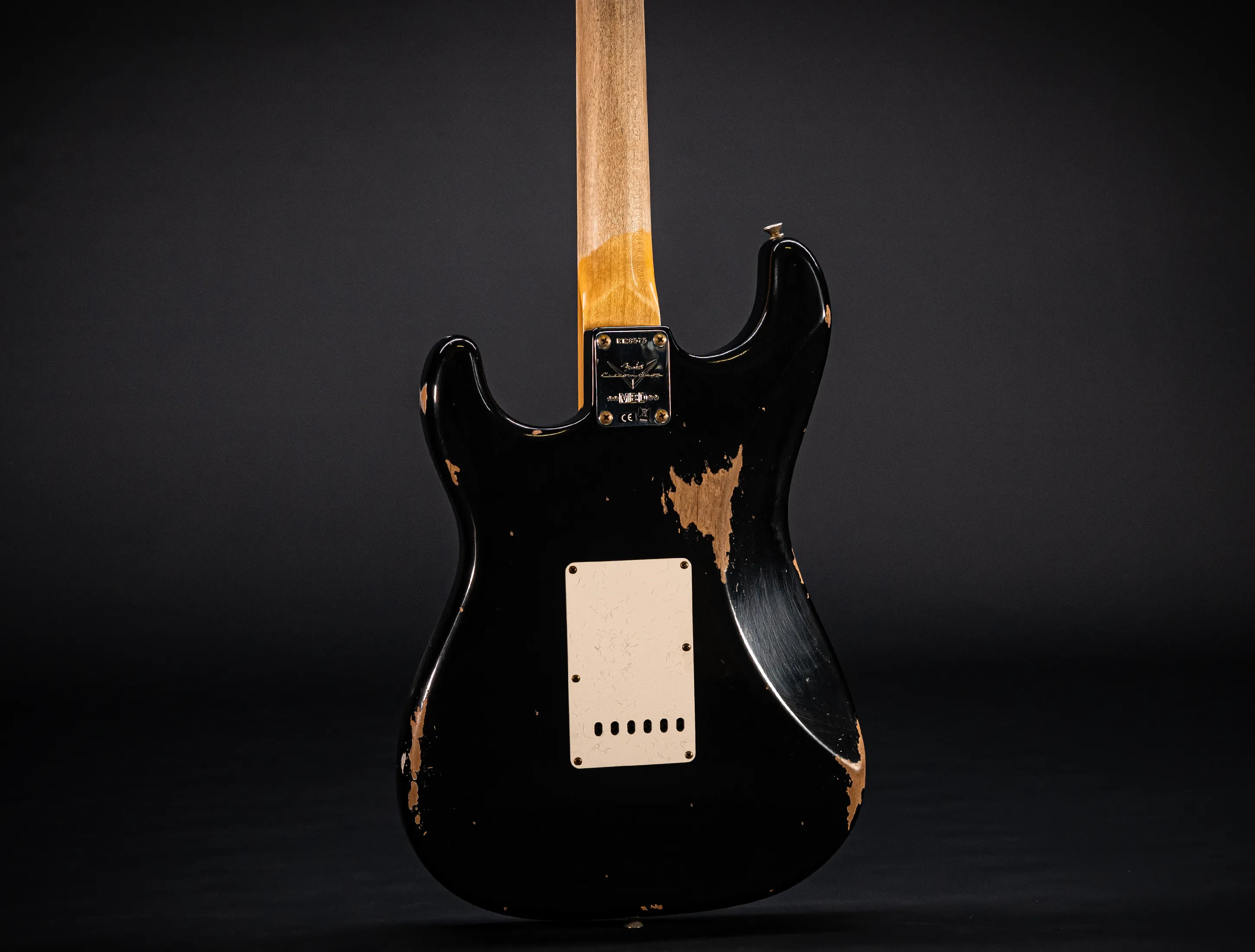 a173143Fender MBD Limited 1963 Stratocaster Heavy Relic - Black Muikhaus-Hermann