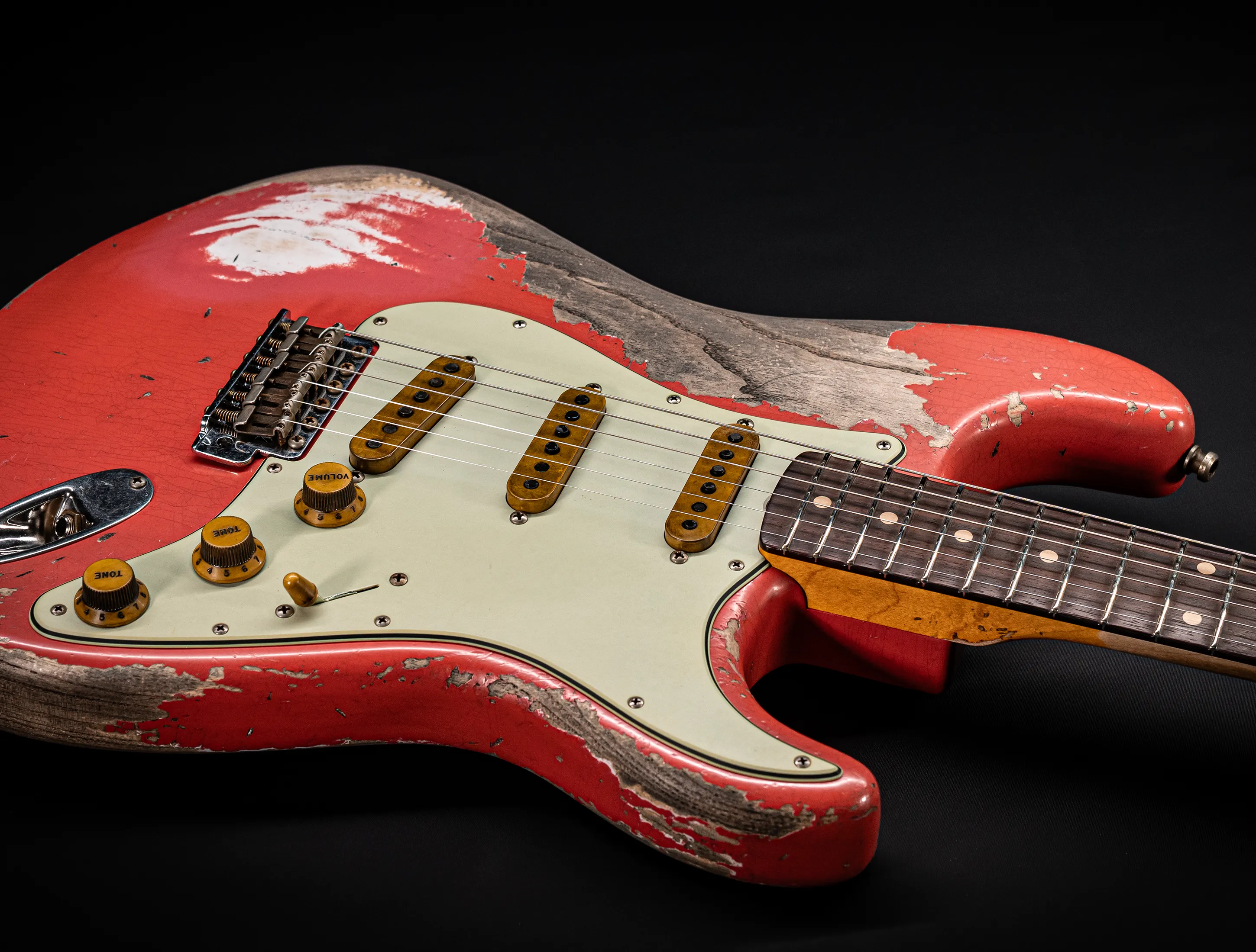 Fender MBD II 1962 Stratocaster MIDAS Super Heavy Relic - ASH Body Fiesta Red