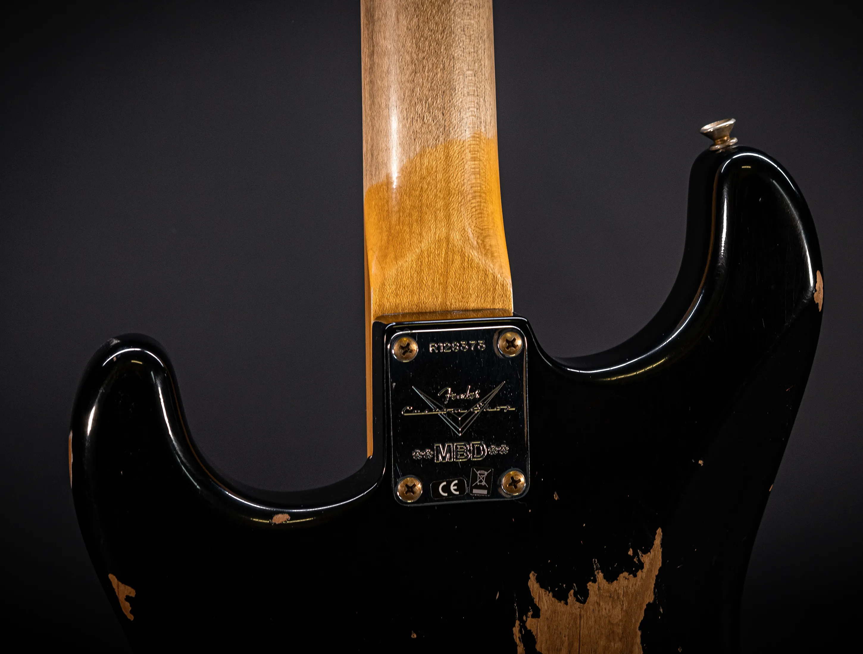 a173144Fender MBD Limited 1963 Stratocaster Heavy Relic - Black Muikhaus-Hermann