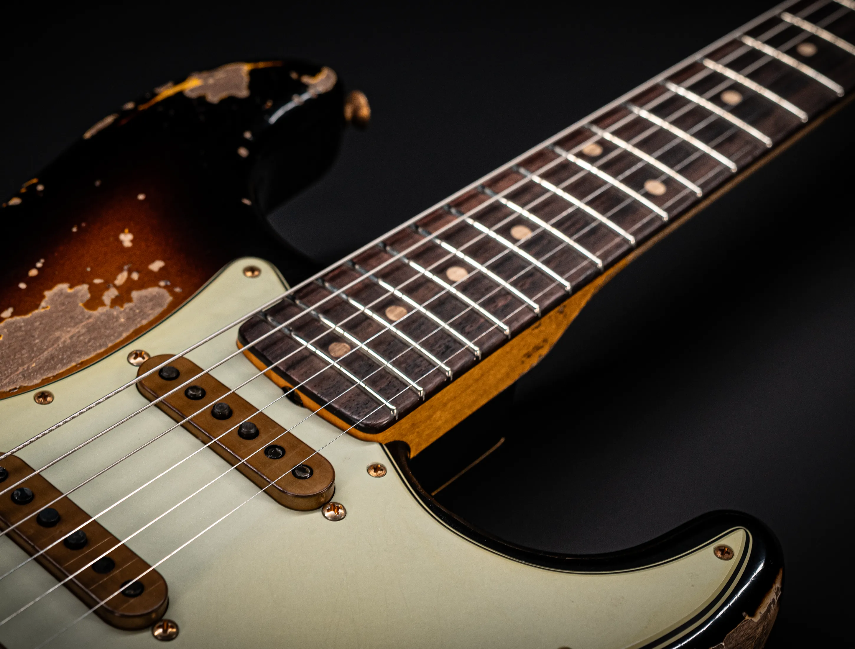 Fender MBD II 1962 Humbucker Stratocaster MIDAS Super Heavy Relic - ALDER Body Sunburst