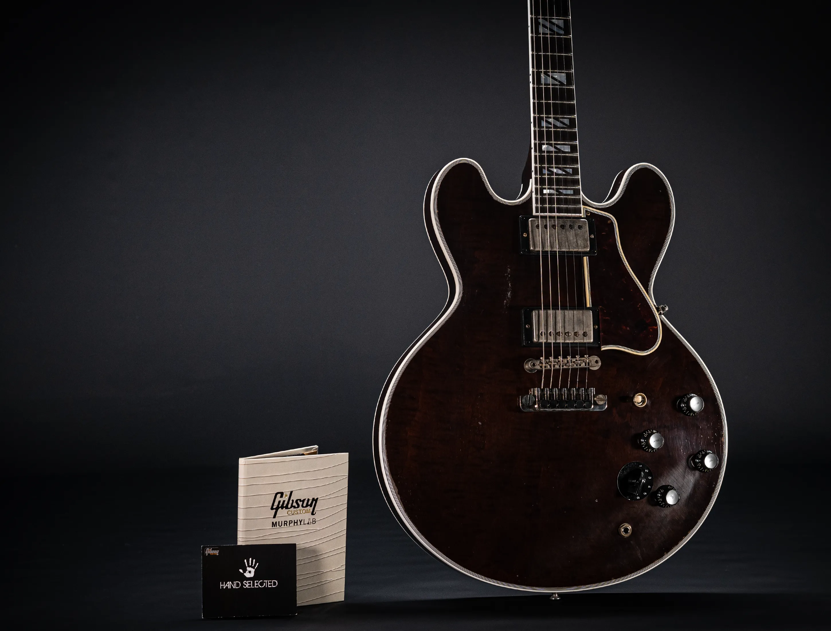 Gibson B.B. King Lucille Legacy ES-355 Murphy Lab Light Aged Figured Maple Dark Walnut