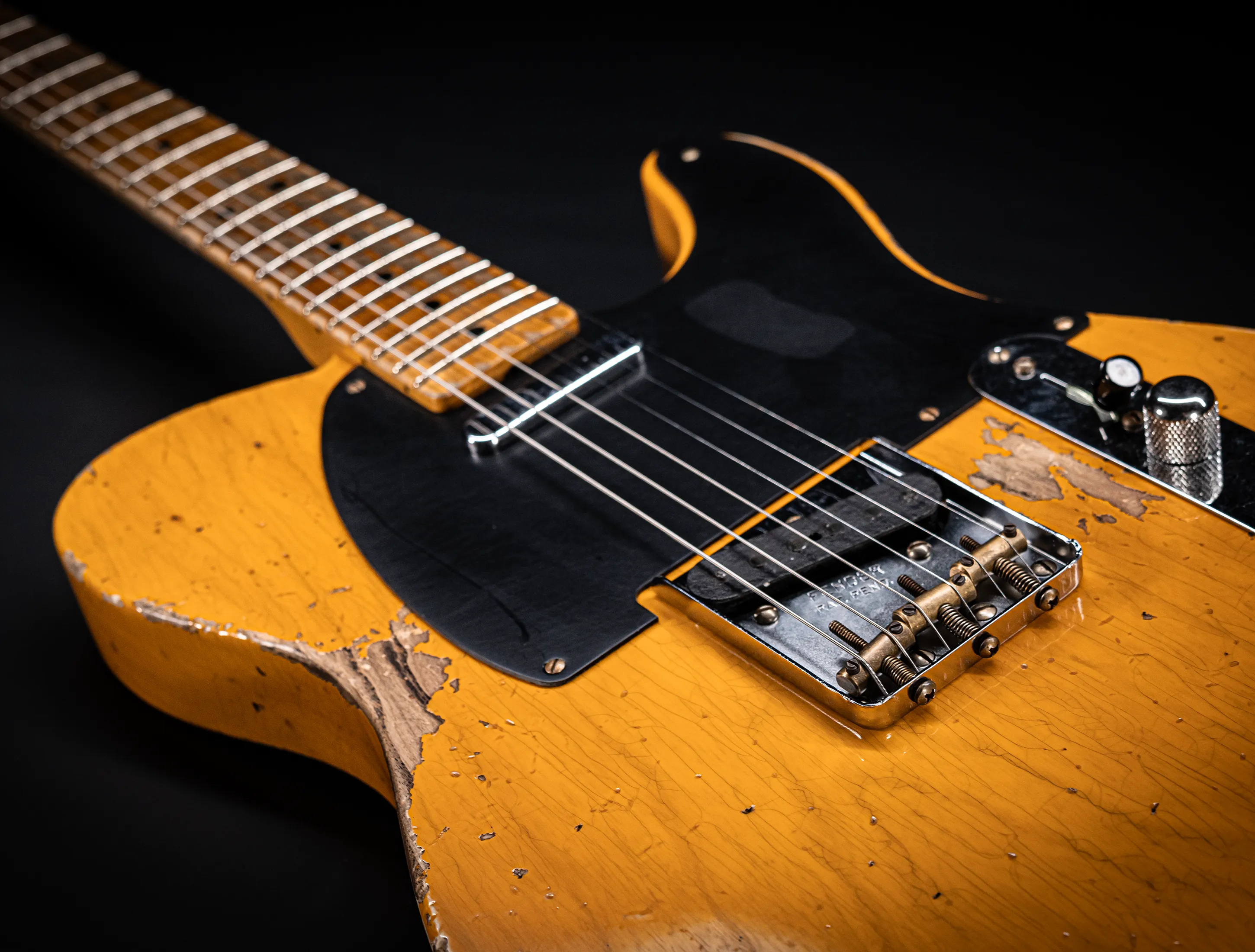 Fender MBD 1952 Telecaster Heavy Relic 1pc Ash Body - Butterscotch Blonde