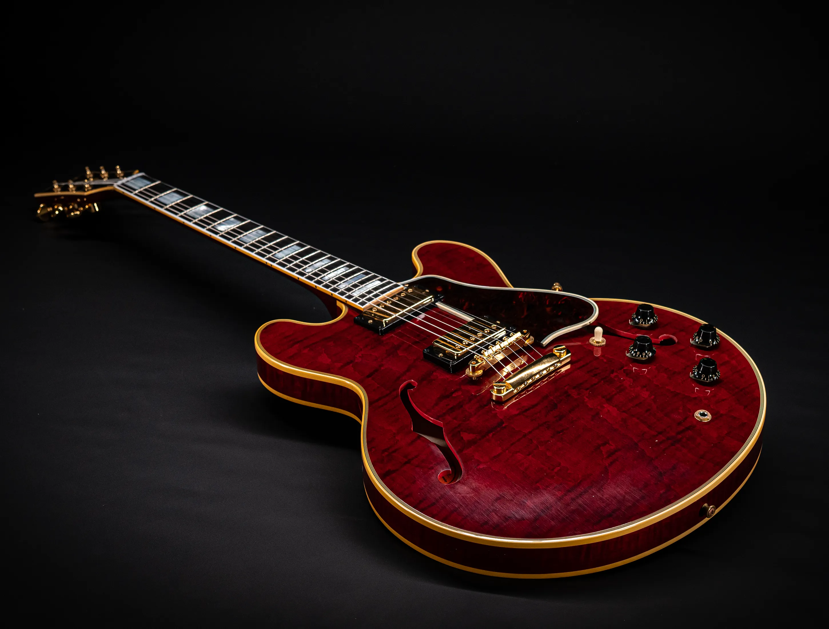 Gibson ES-355 1959 Custom Shop Murphy Lab Ultra Light Aged Figured Maple - Viking Red