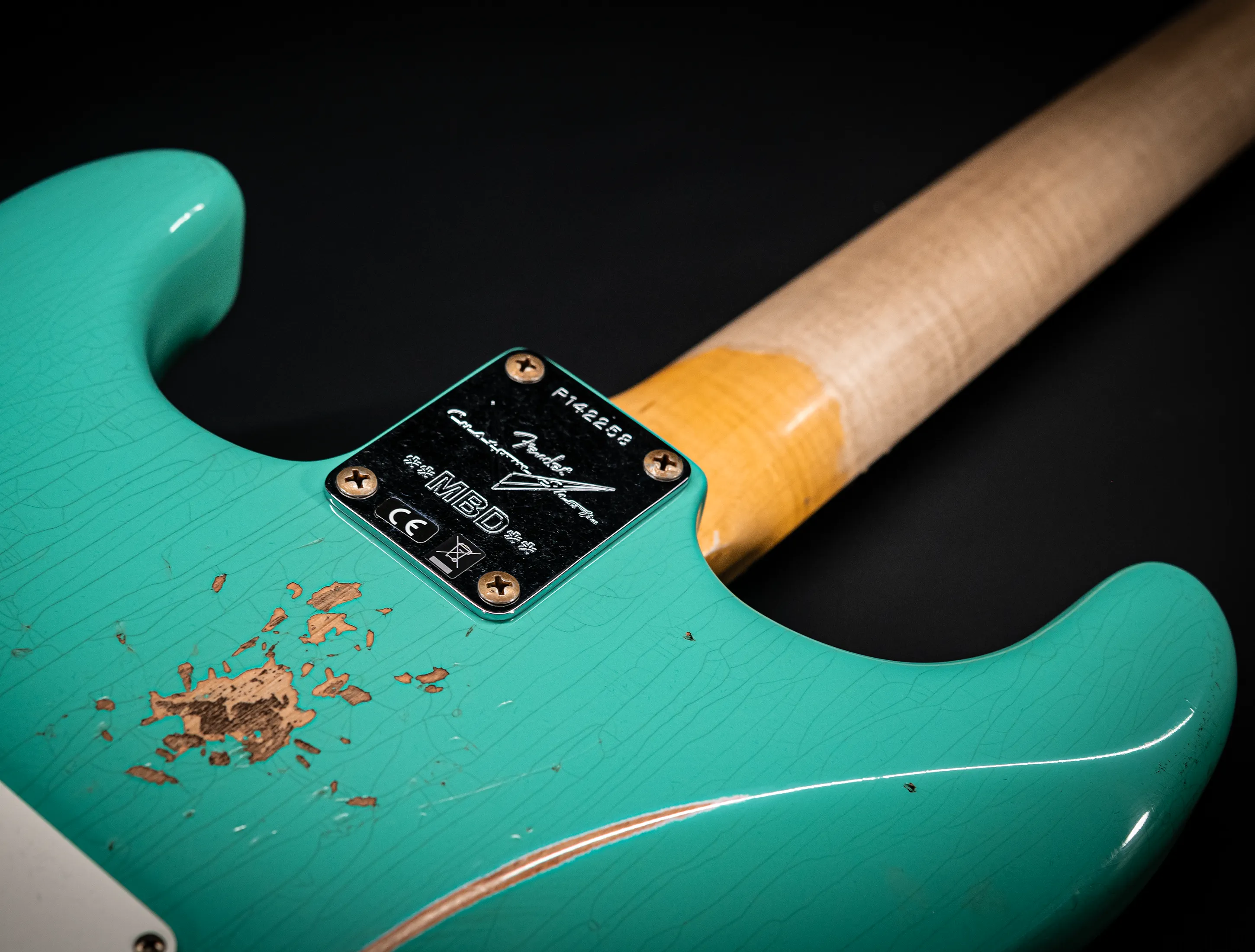 Fender MBD 1963 Stratocaster Relic - Aged Sea Foam Green