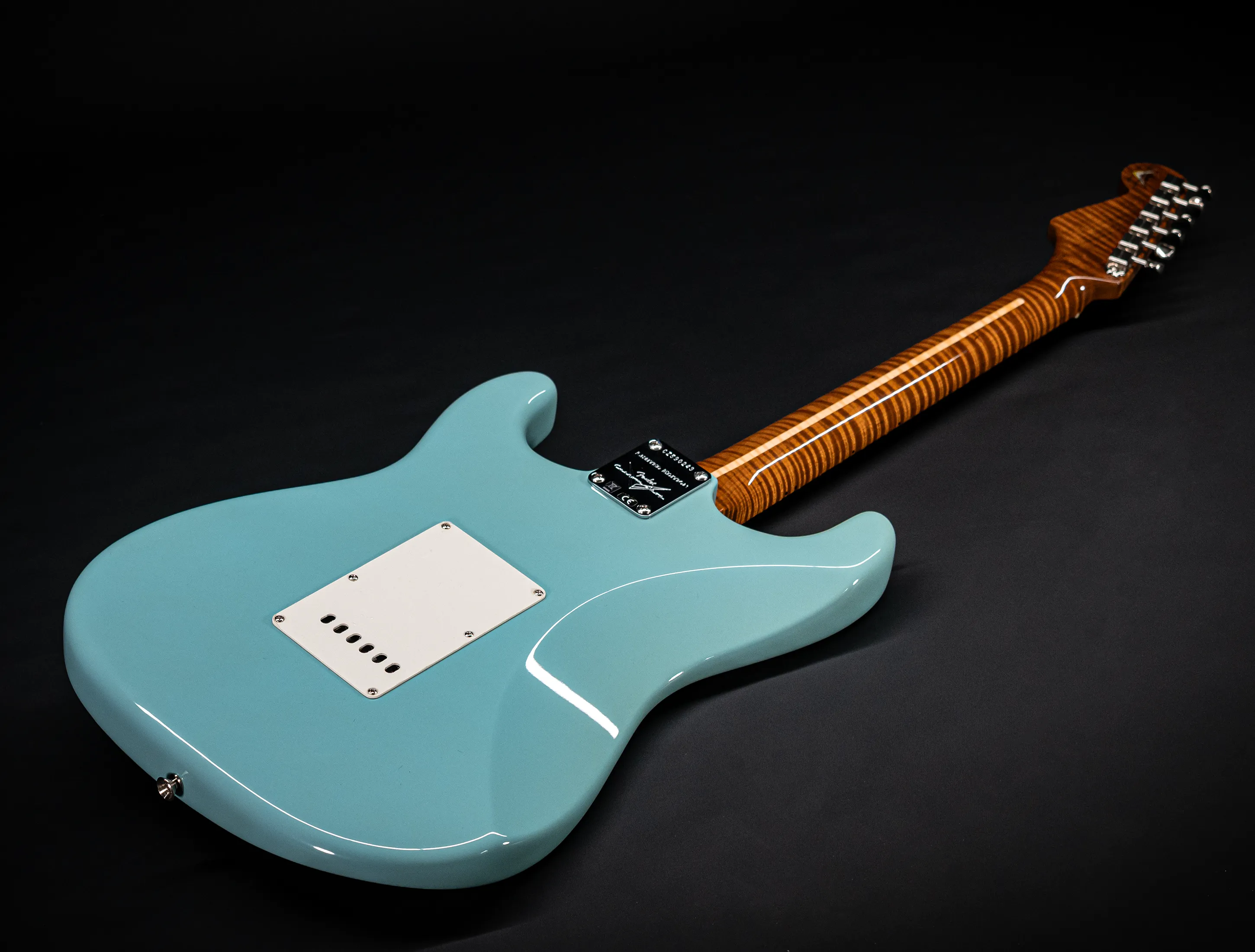 Fender 50`s Limited Stratocaster NOS Mastergrade roasted Flame AAAA Neck - Daphne Blue