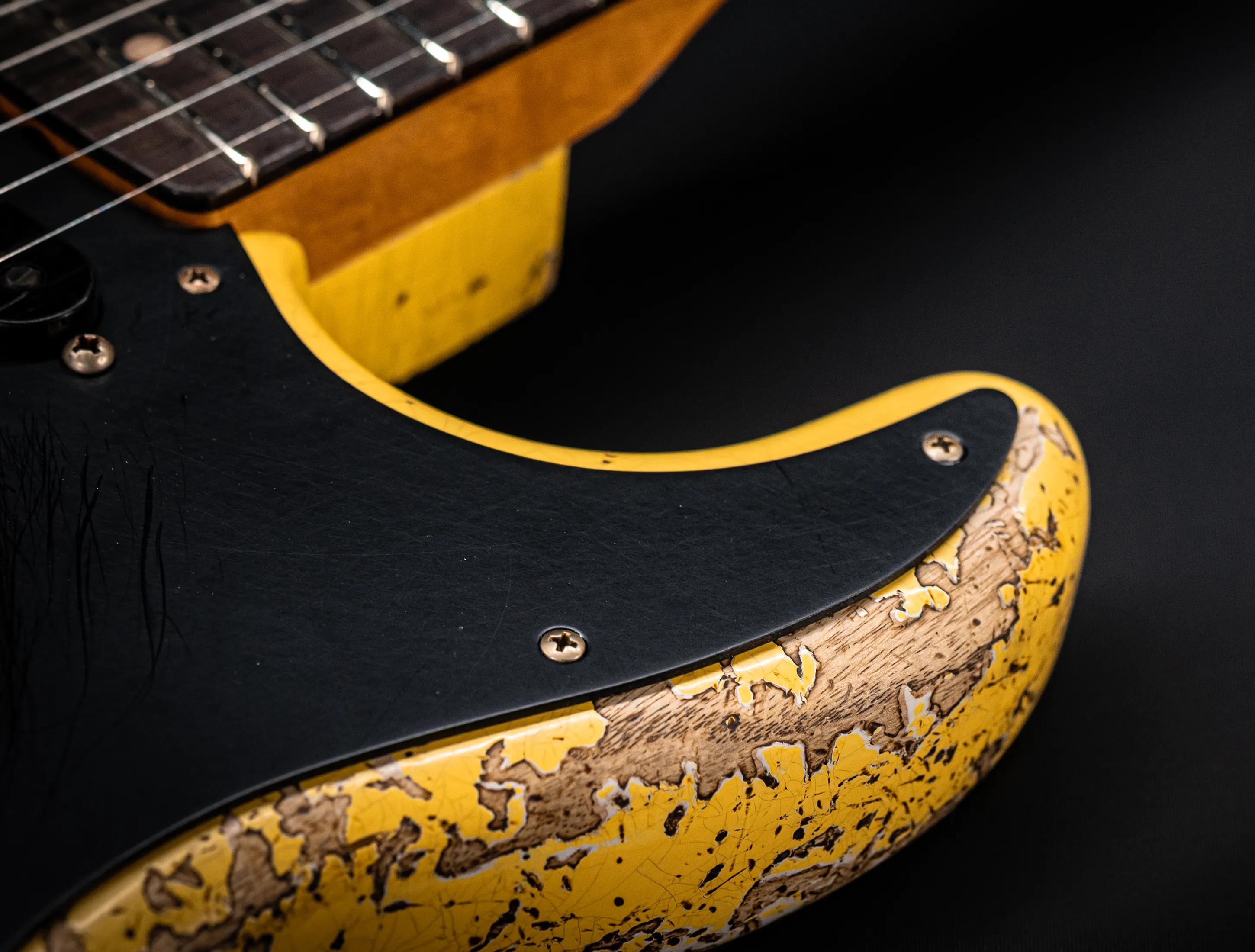 Fender MBD II 1962 Stratocaster MIDAS Super Heavy Relic - ASH Body Graffity Yellow
