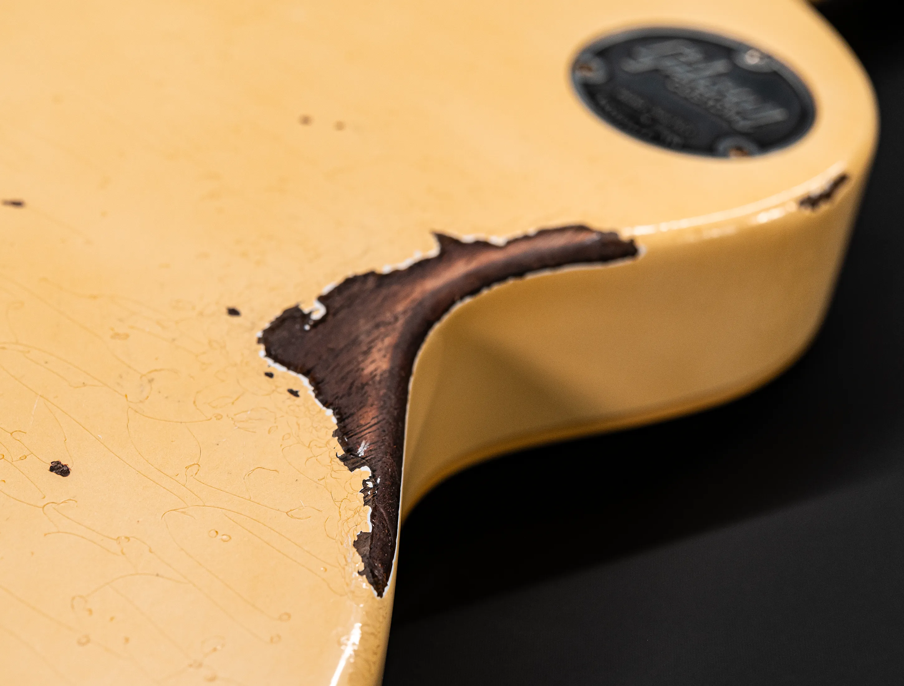 a162837 Gibson Les Paul 1958 Standard Murphy LAB Heavy Aged Black Checkerboard