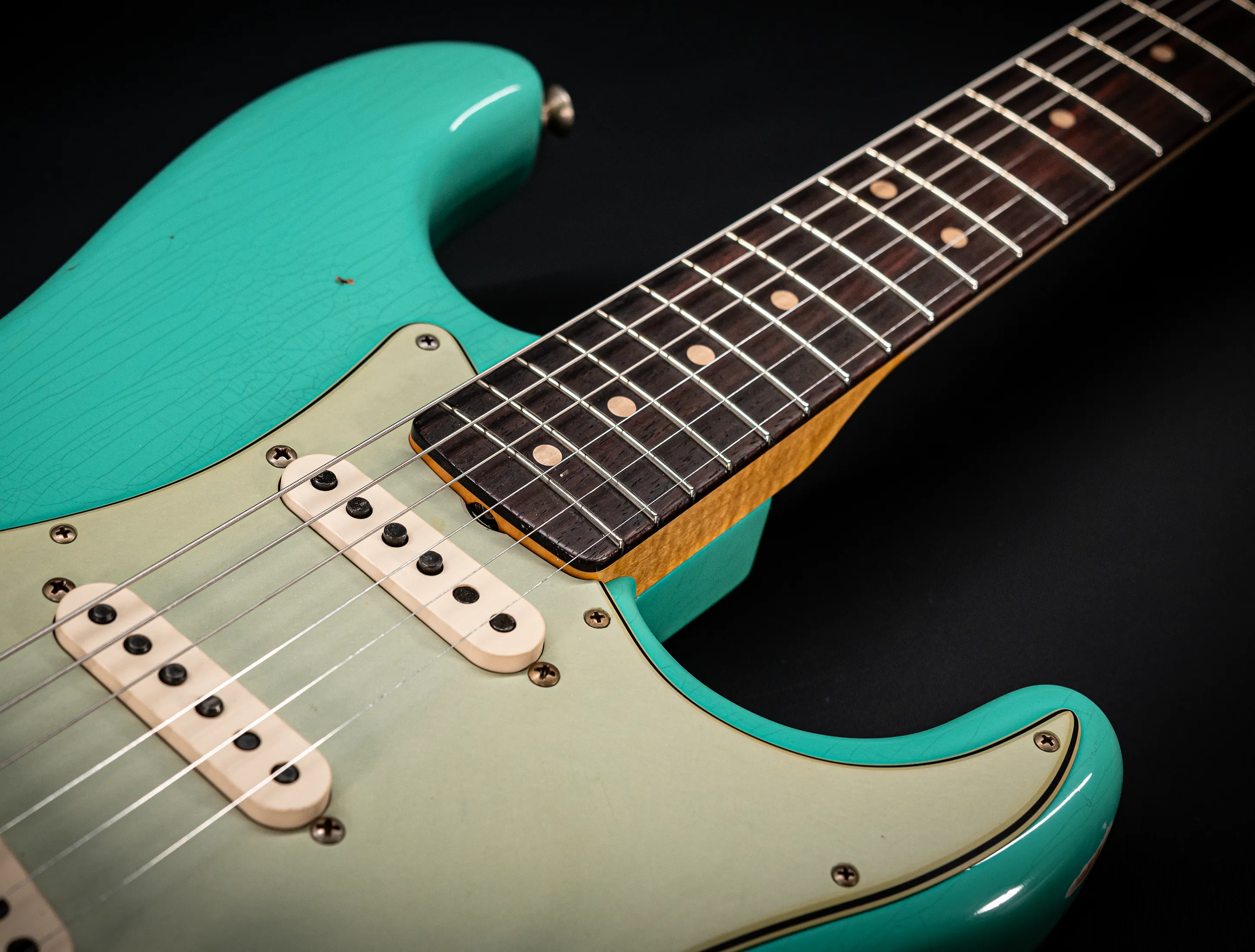 Fender MBD 1963 Stratocaster Relic - Aged Sea Foam Green