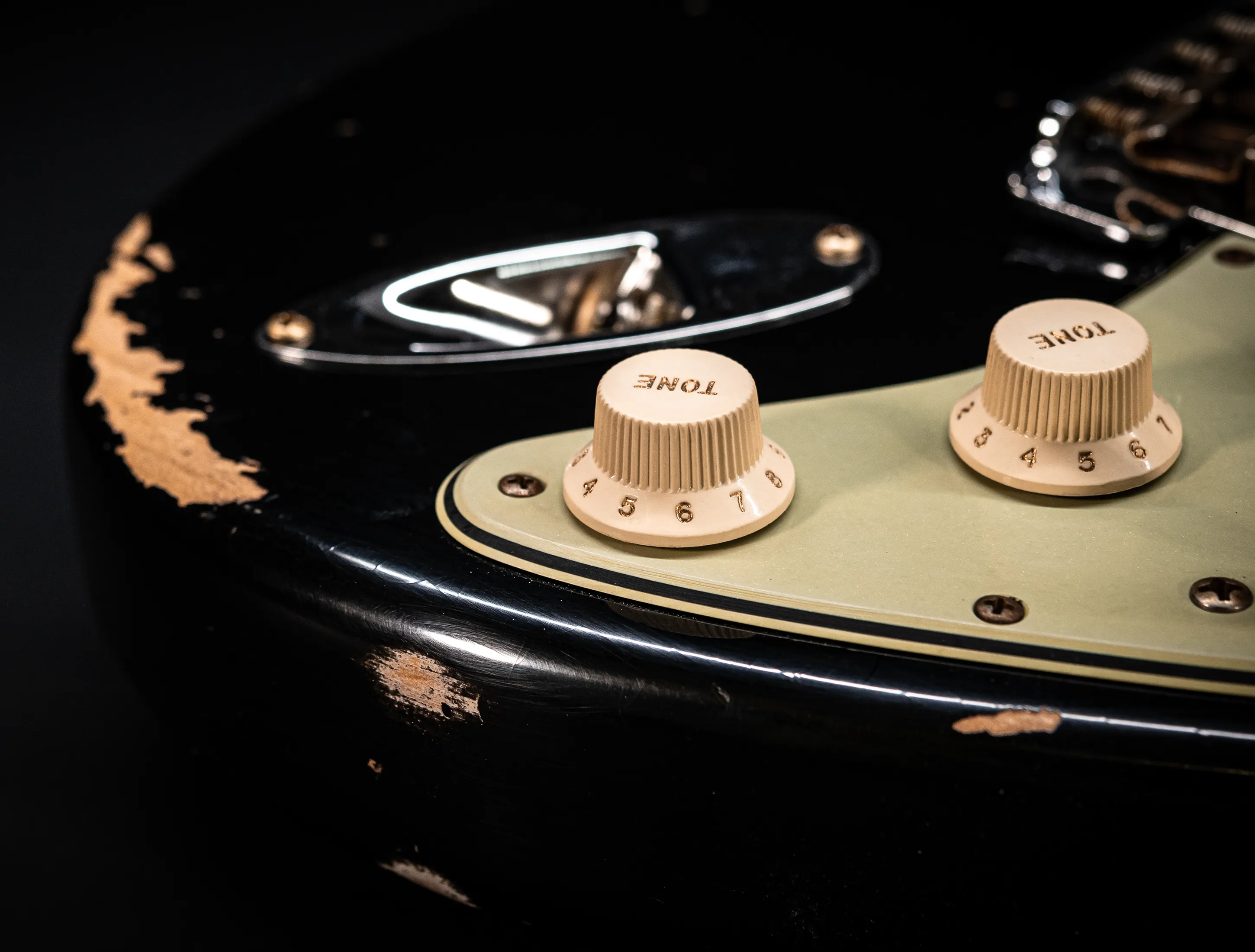 a173131Fender MBD Limited 1963 Stratocaster Heavy Relic - Black Muikhaus-Hermann