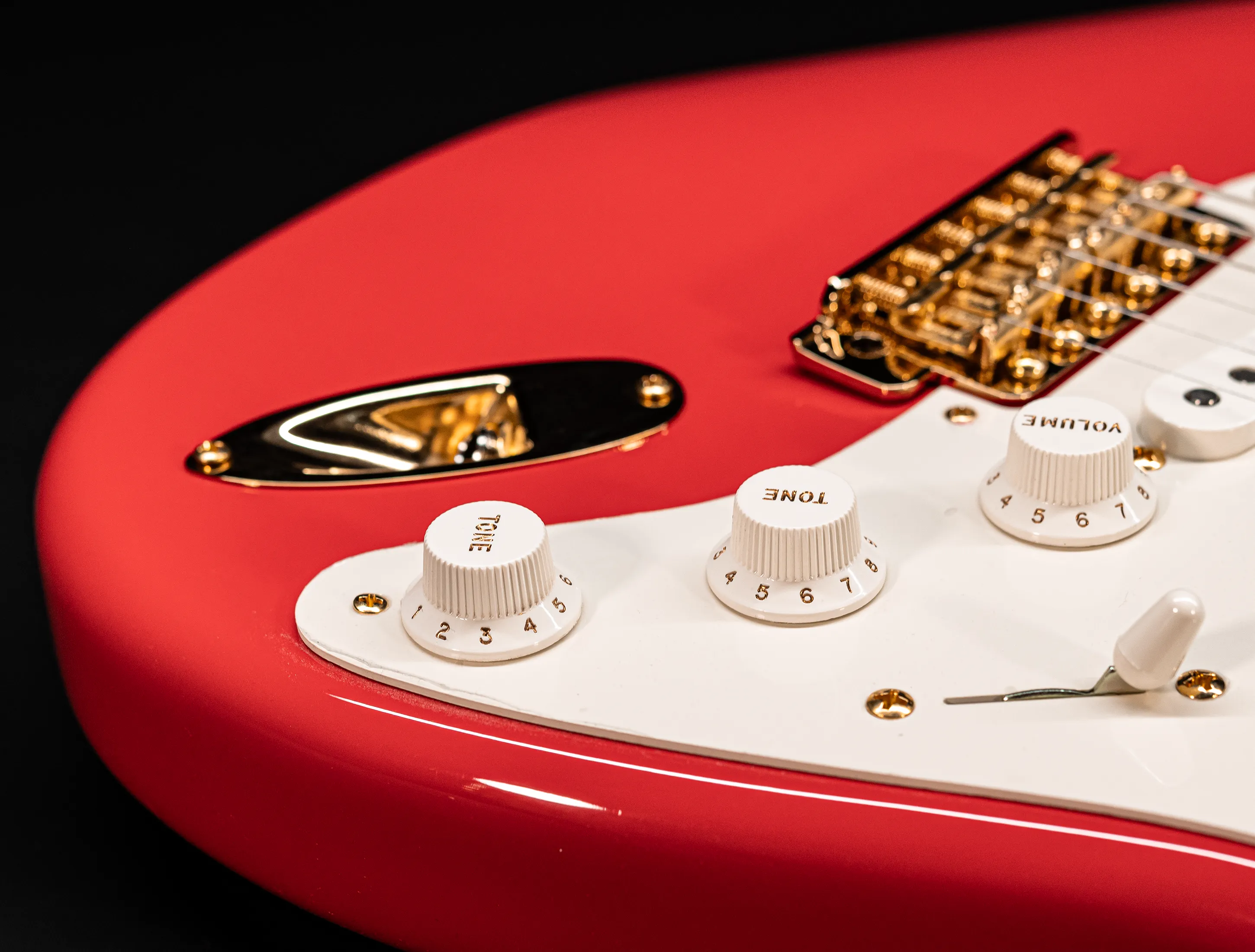 a161326 Fender MBD Limited 1957 Stratocaster Timeless NOS Birdseye Neck - Fiesta Red