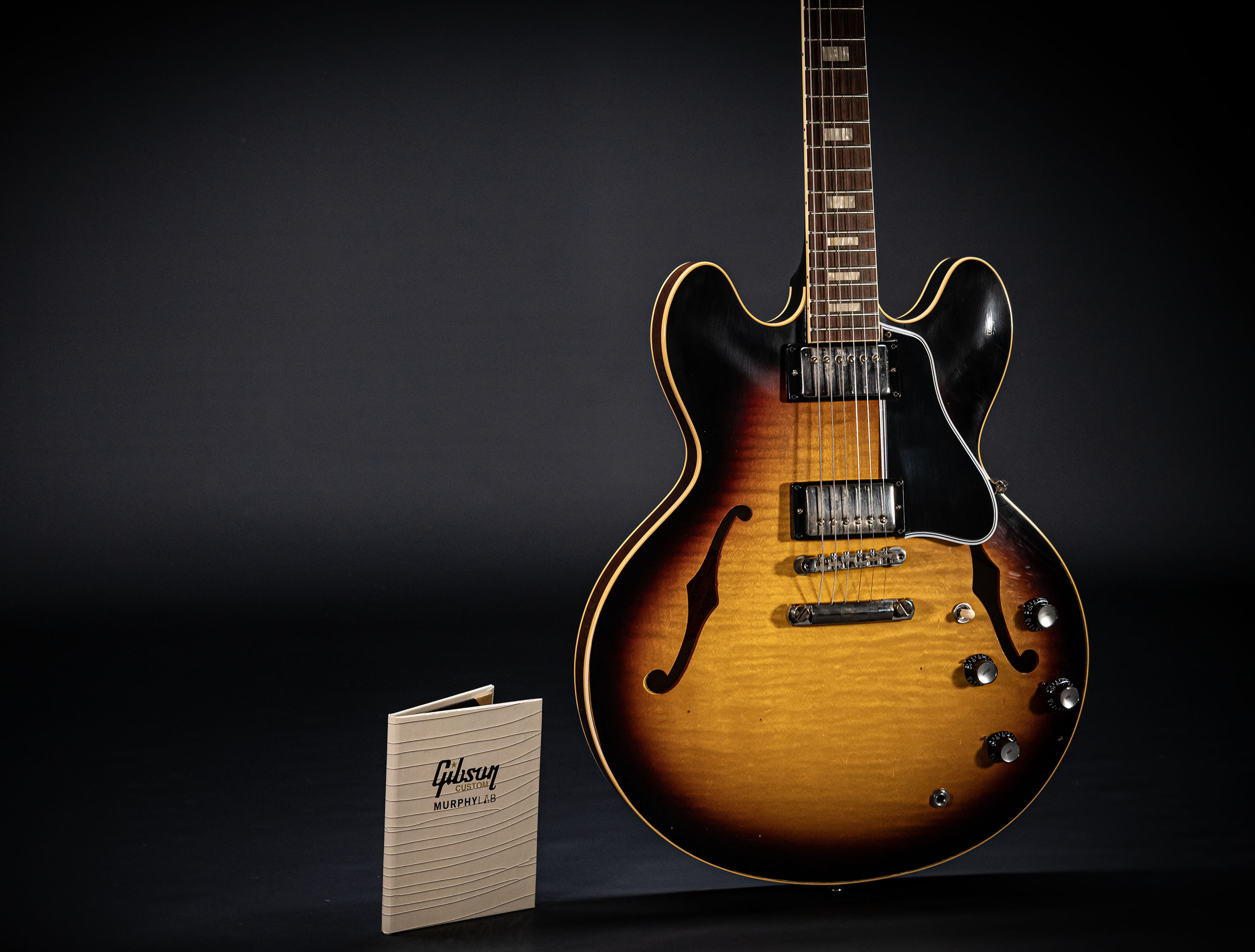 Gibson ES-335 1964 Custom Shop Murphy Lab Light Aged Figured Maple - Antique Vintage Burst