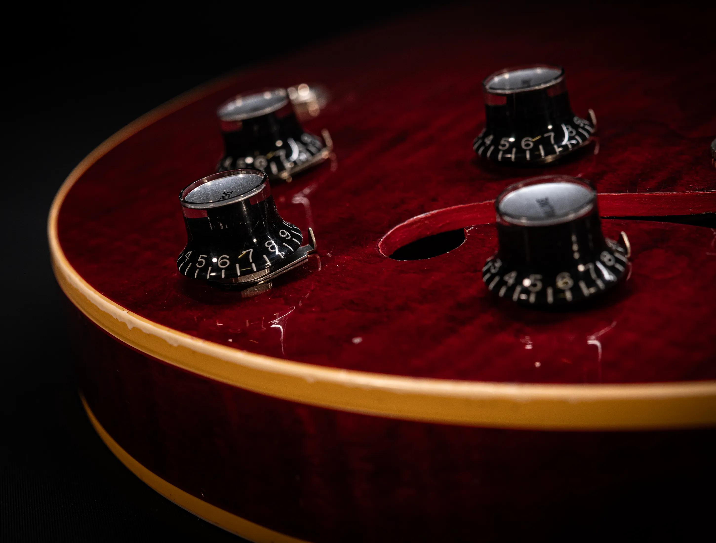a165219 Gibson ES-335 1964 Custom Shop Murphy Lab Light Aged Figured Maple - 60s Viking Red