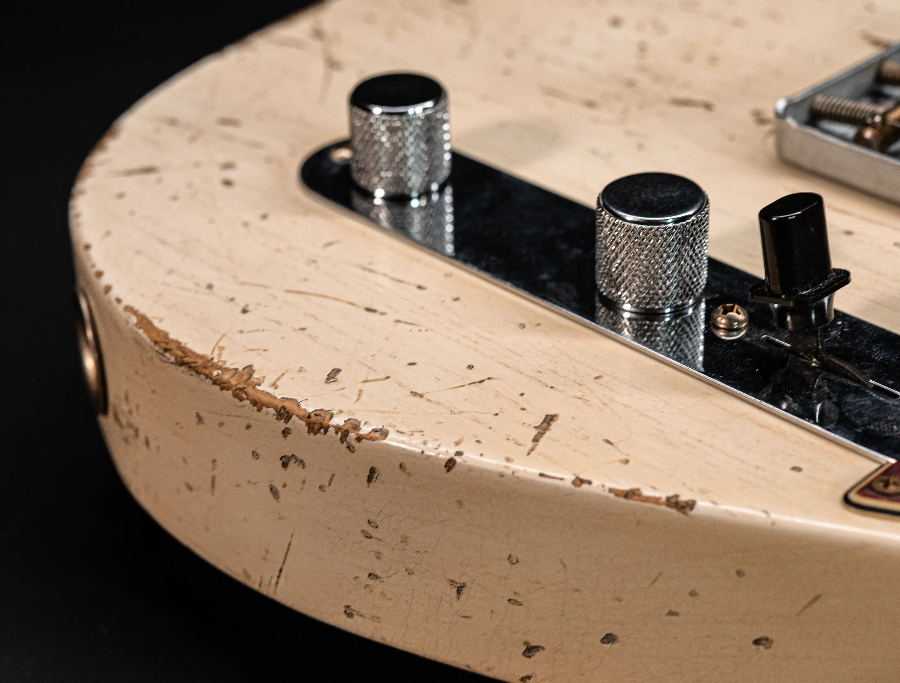 a162526 Fender Masterbuilt Jason Smith 1963 Telecaster Heavy Relic - Smoked Olympic White